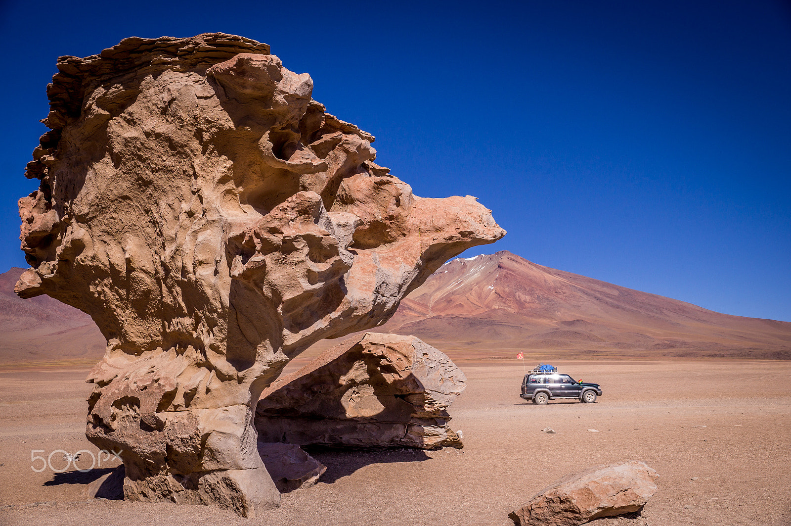 Sony SLT-A37 sample photo. Jeep at arbol de piedra near uyuni photography