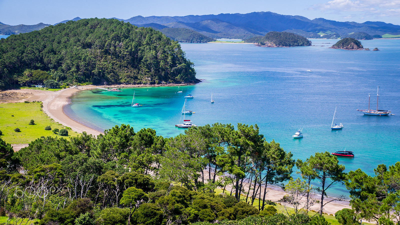Sony SLT-A37 sample photo. View on bay of islands new zealand photography