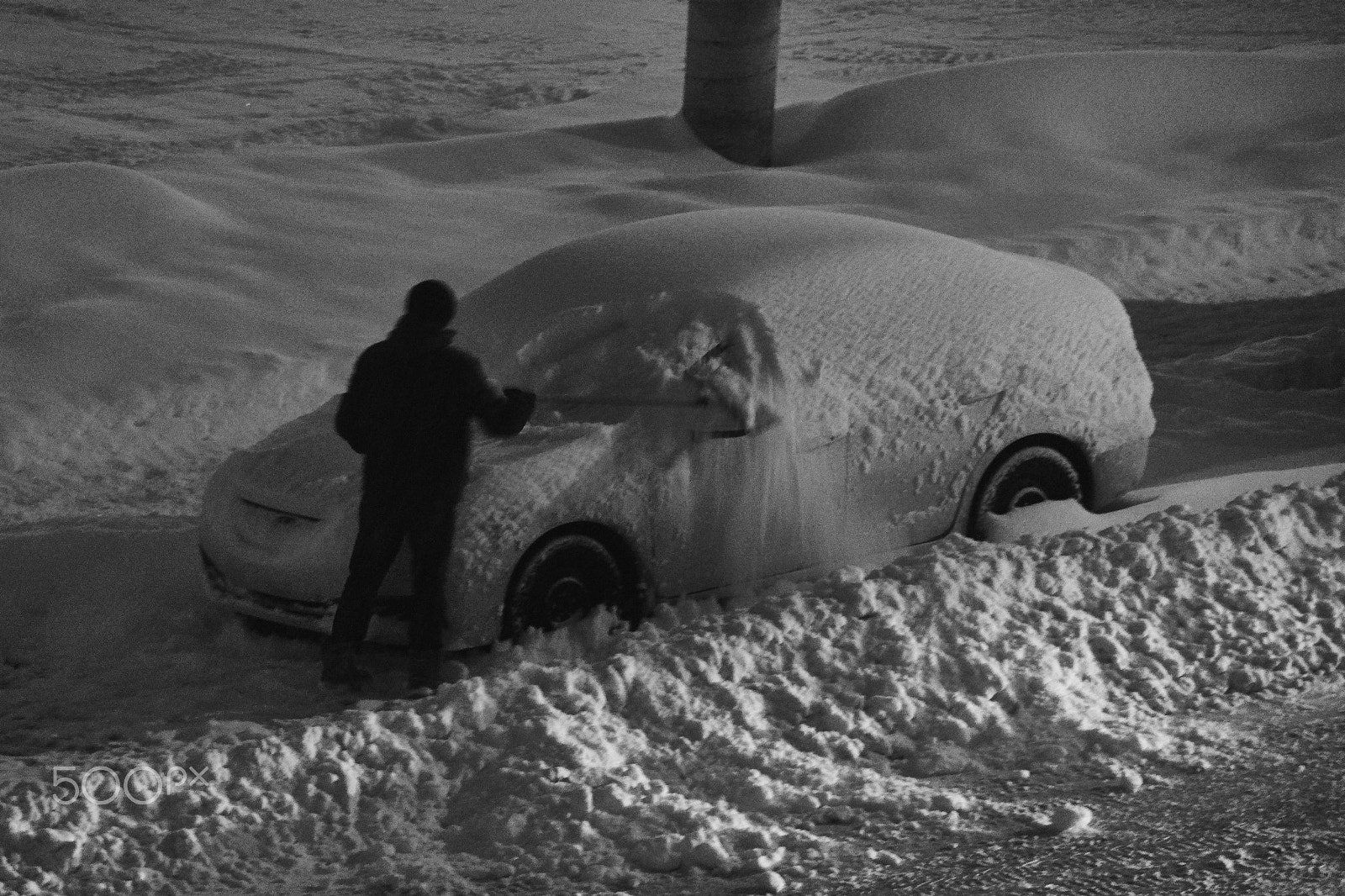 Sony SLT-A65 (SLT-A65V) sample photo. Snow storm montreal - tempête de neige photography