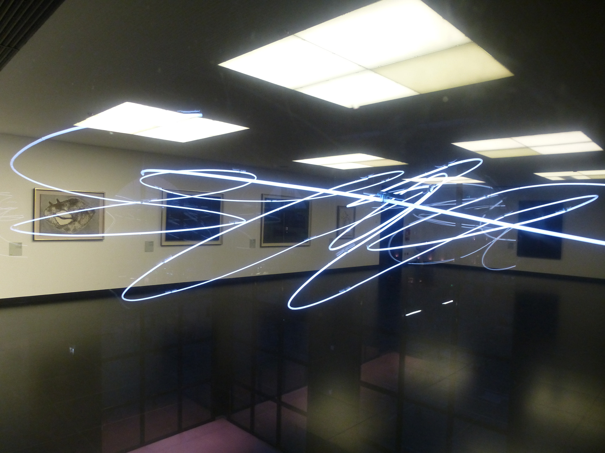 Panasonic Lumix DMC-ZS15 (Lumix DMC-TZ25) sample photo. Sala lucio fontana - neon artistico photography