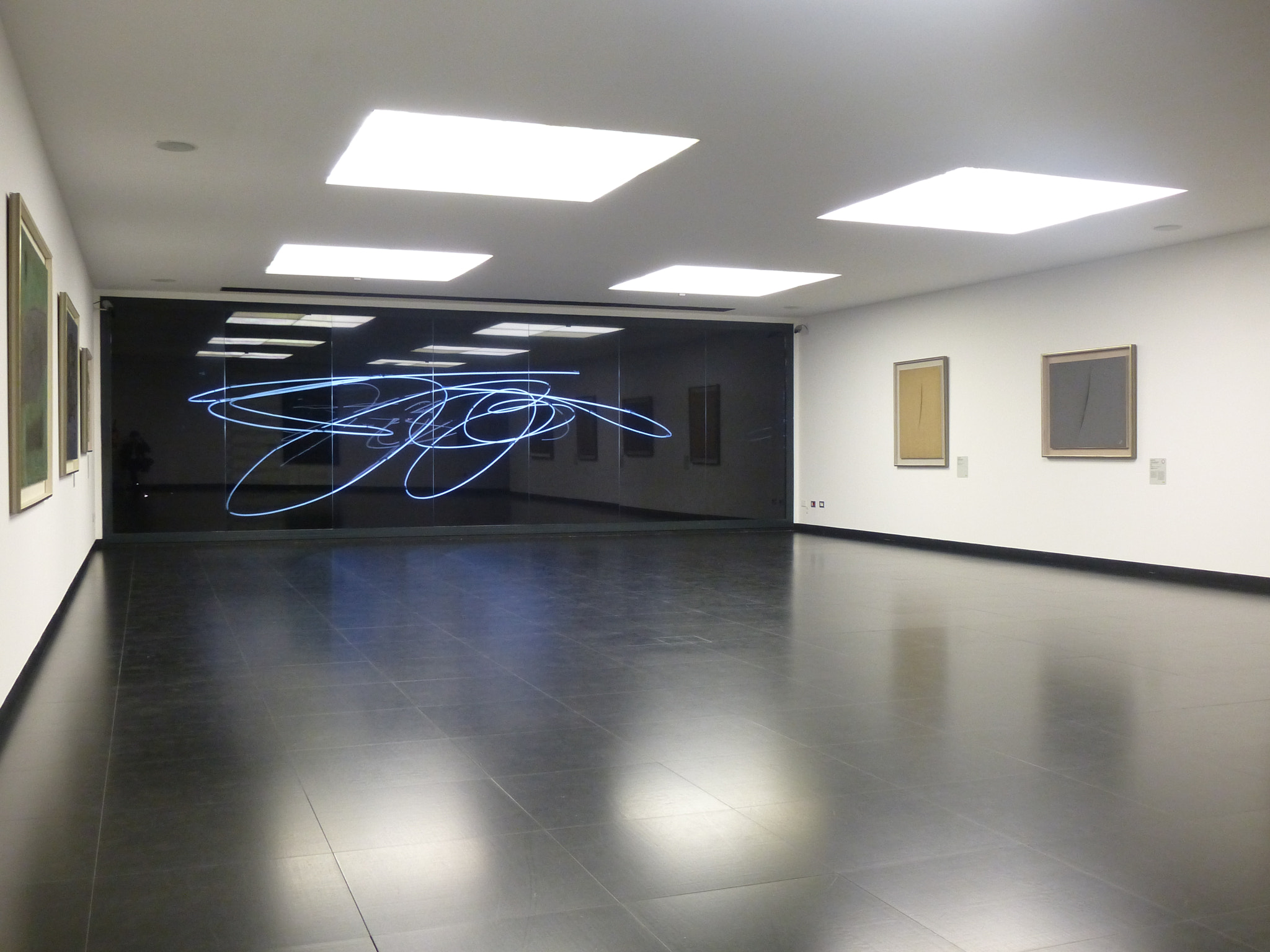 Panasonic Lumix DMC-ZS15 (Lumix DMC-TZ25) sample photo. Sala lucio fontana - neon artistico photography