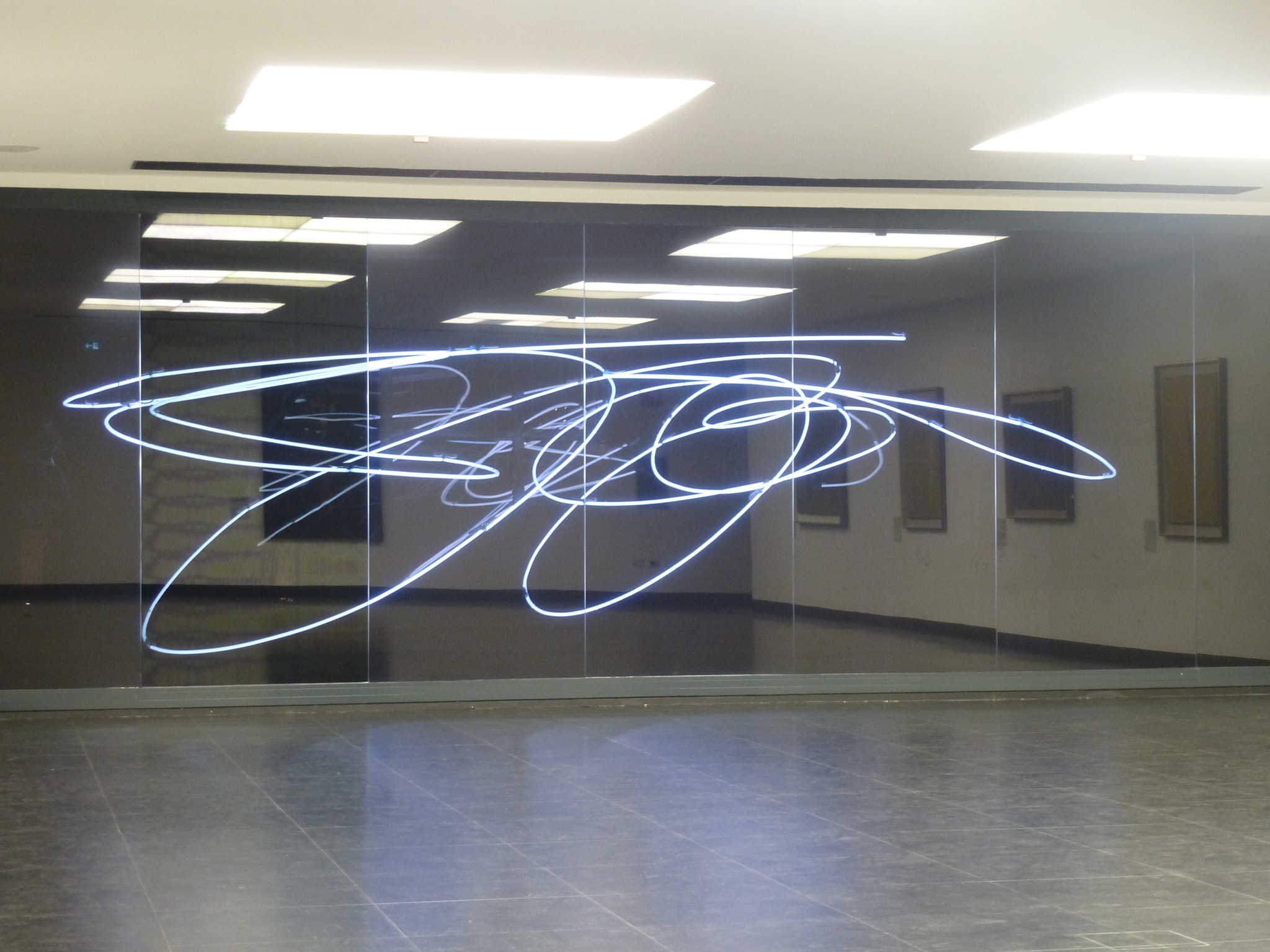 Panasonic Lumix DMC-ZS15 (Lumix DMC-TZ25) sample photo. Sala lucio fontana - neon artistico photography