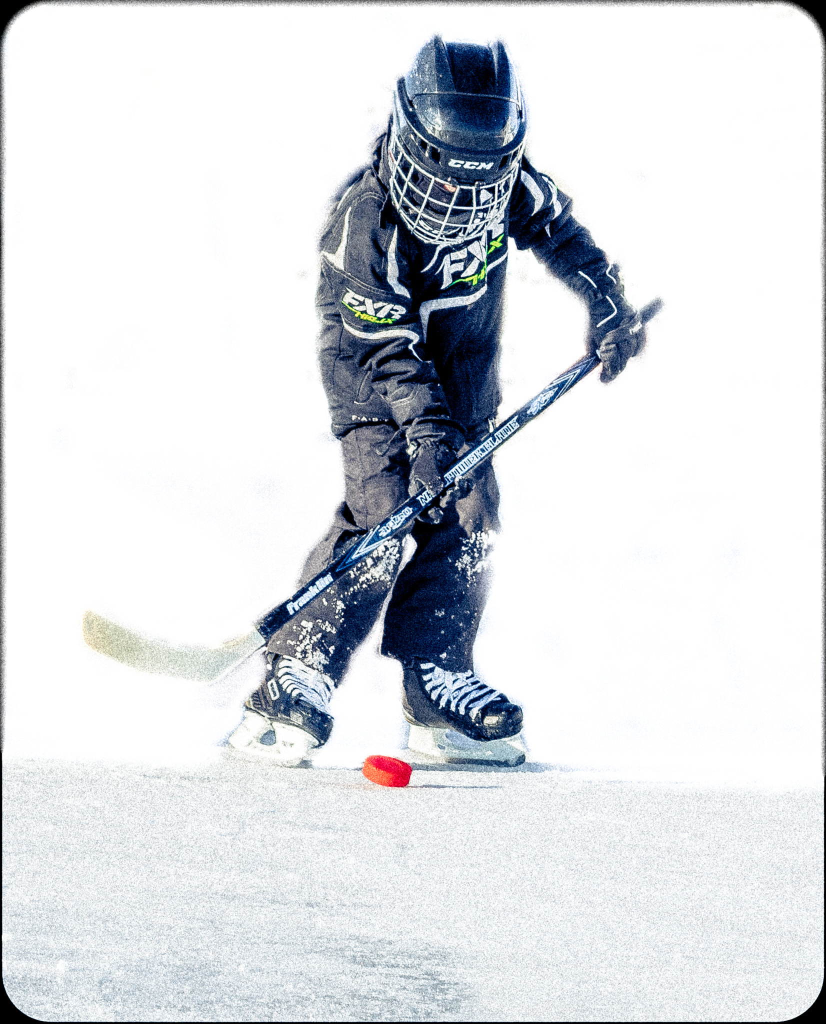Olympus OM-D E-M1 sample photo. Young hockey player photography