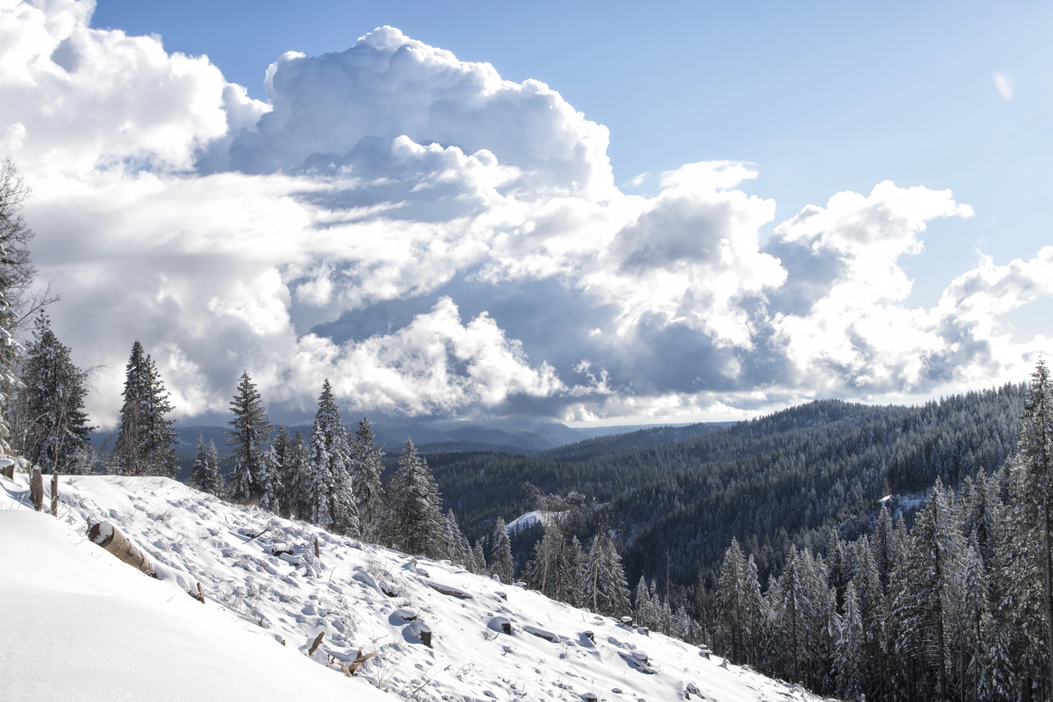 Pentax K-70 sample photo. Snowy view photography