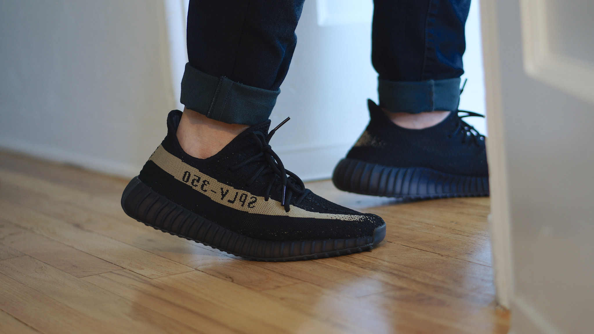 Sony E 50mm F1.8 OSS sample photo. Yeezy boost v2 green photography