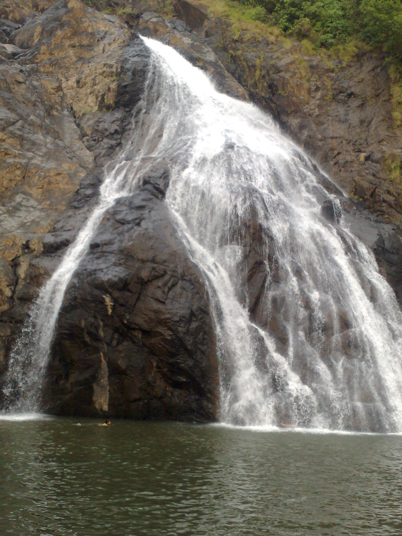 Nokia N95 8GB sample photo. Doodh sagar waterfall goa, india photography