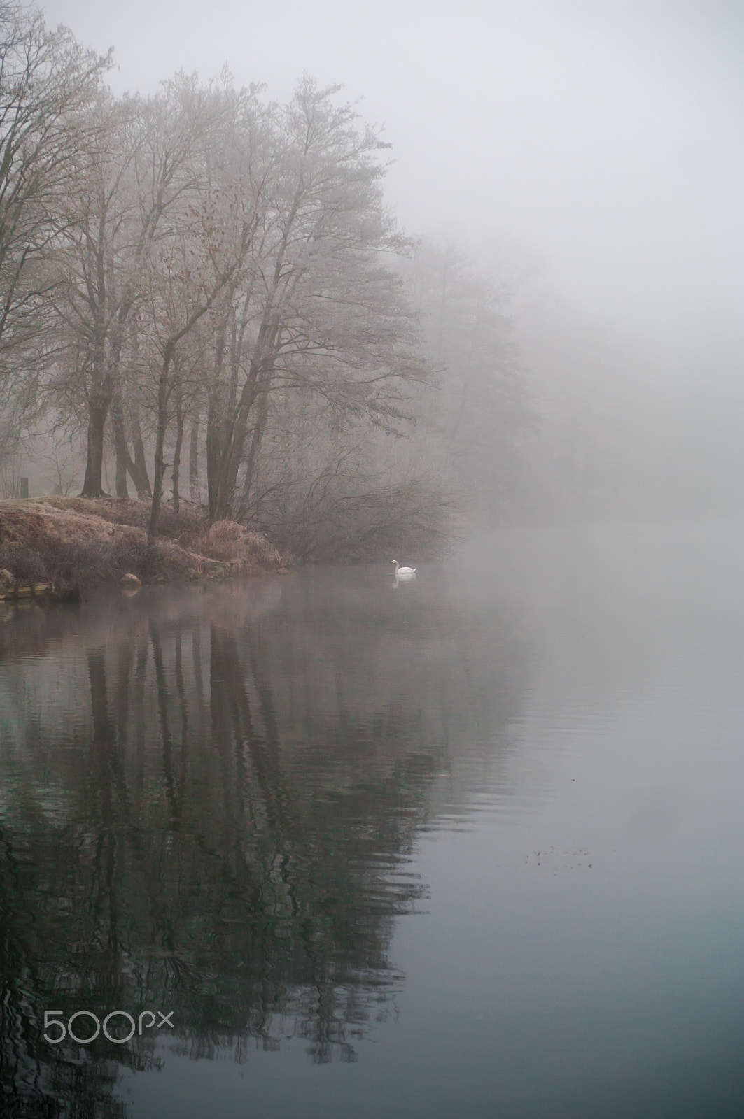 Pentax K20D sample photo. Winter lake.jpg photography