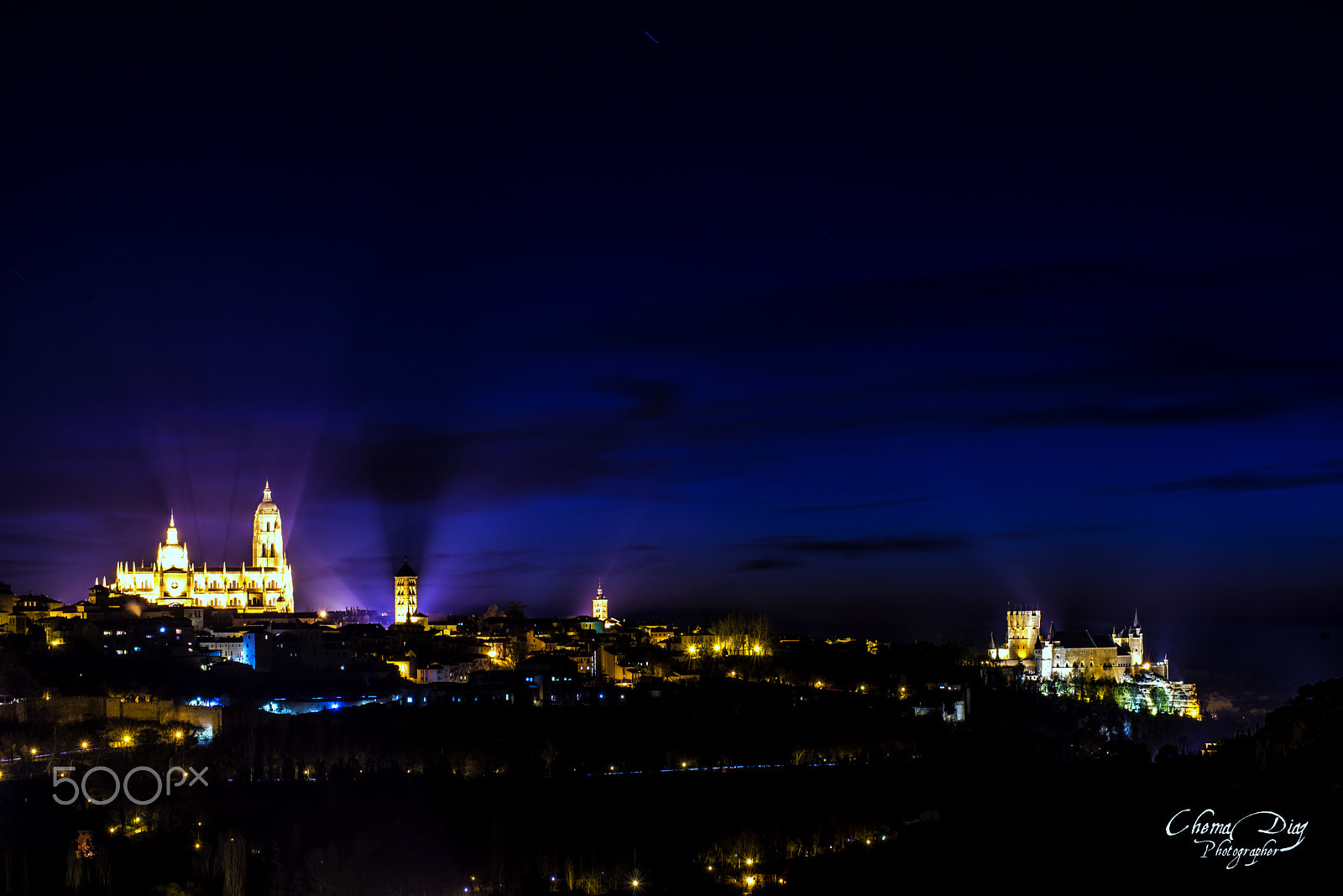 Nikon D800 sample photo. Segovia de noche. photography