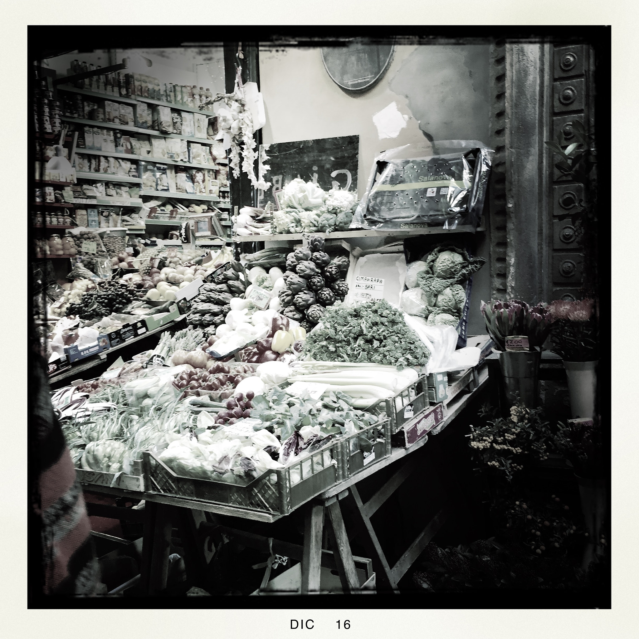 Hipstamatic 330 sample photo. Open market in bologna photography