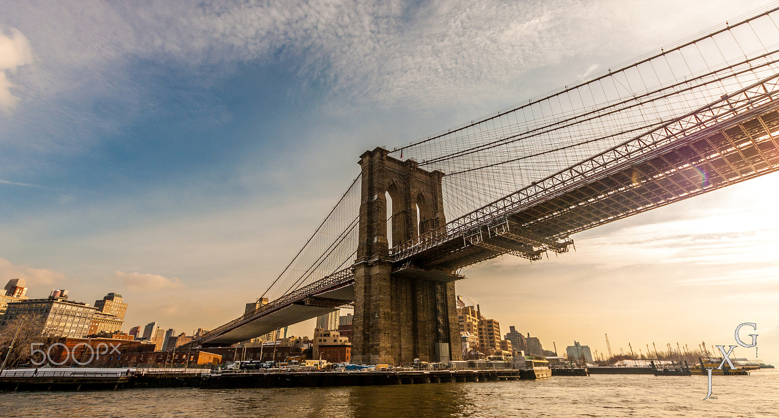 Sigma 10-20mm F3.5 EX DC HSM sample photo. Brooklyn bridge photography