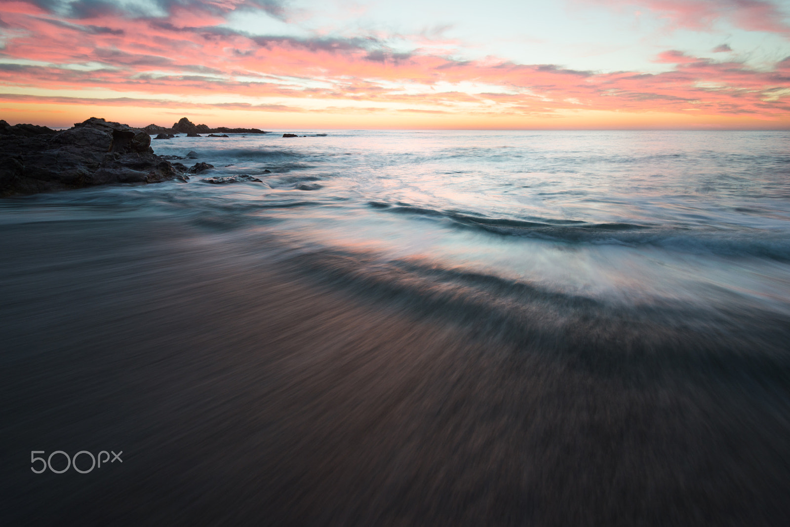 Nikon D600 sample photo. Last light on brittany coast photography