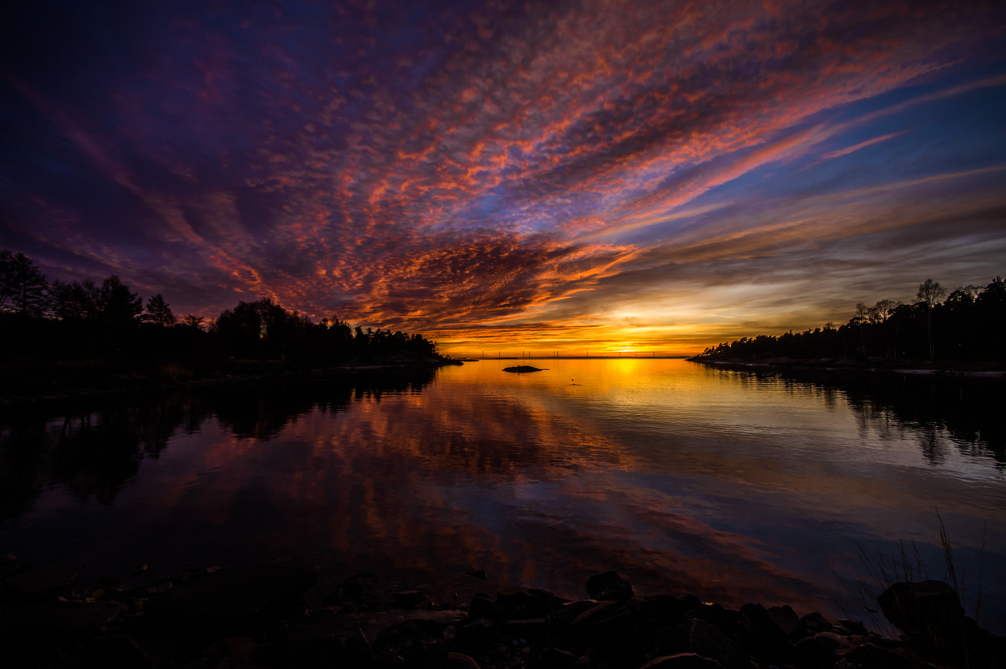 Sigma AF 10-20mm F4-5.6 EX DC sample photo. Sunset at the lake photography
