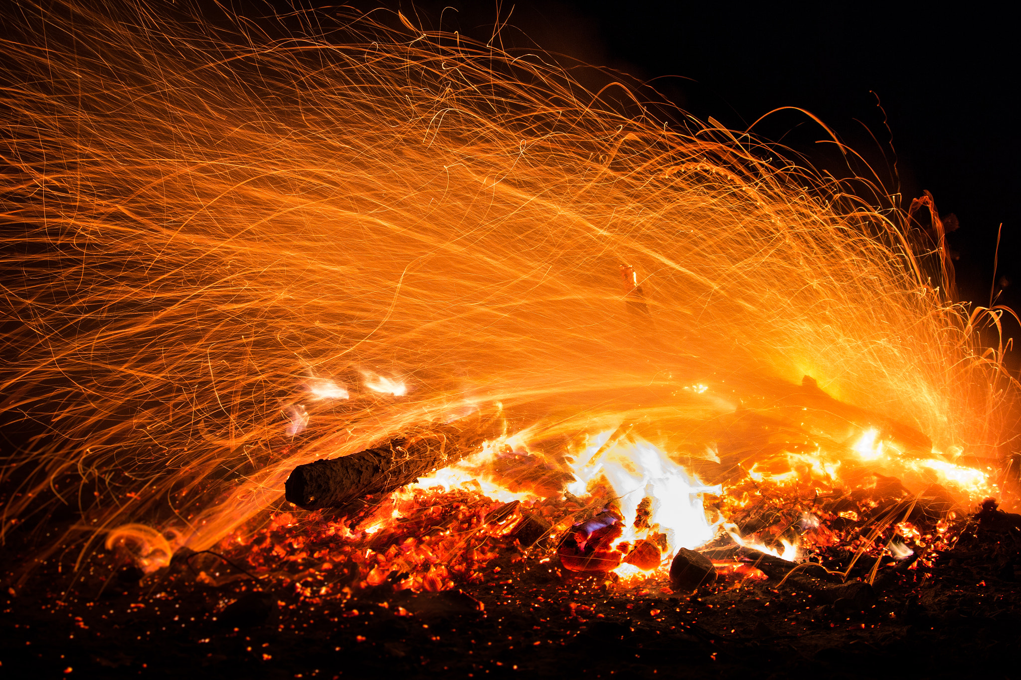 Canon EF-S 55-250mm F4-5.6 IS STM sample photo. Fire #2 photography
