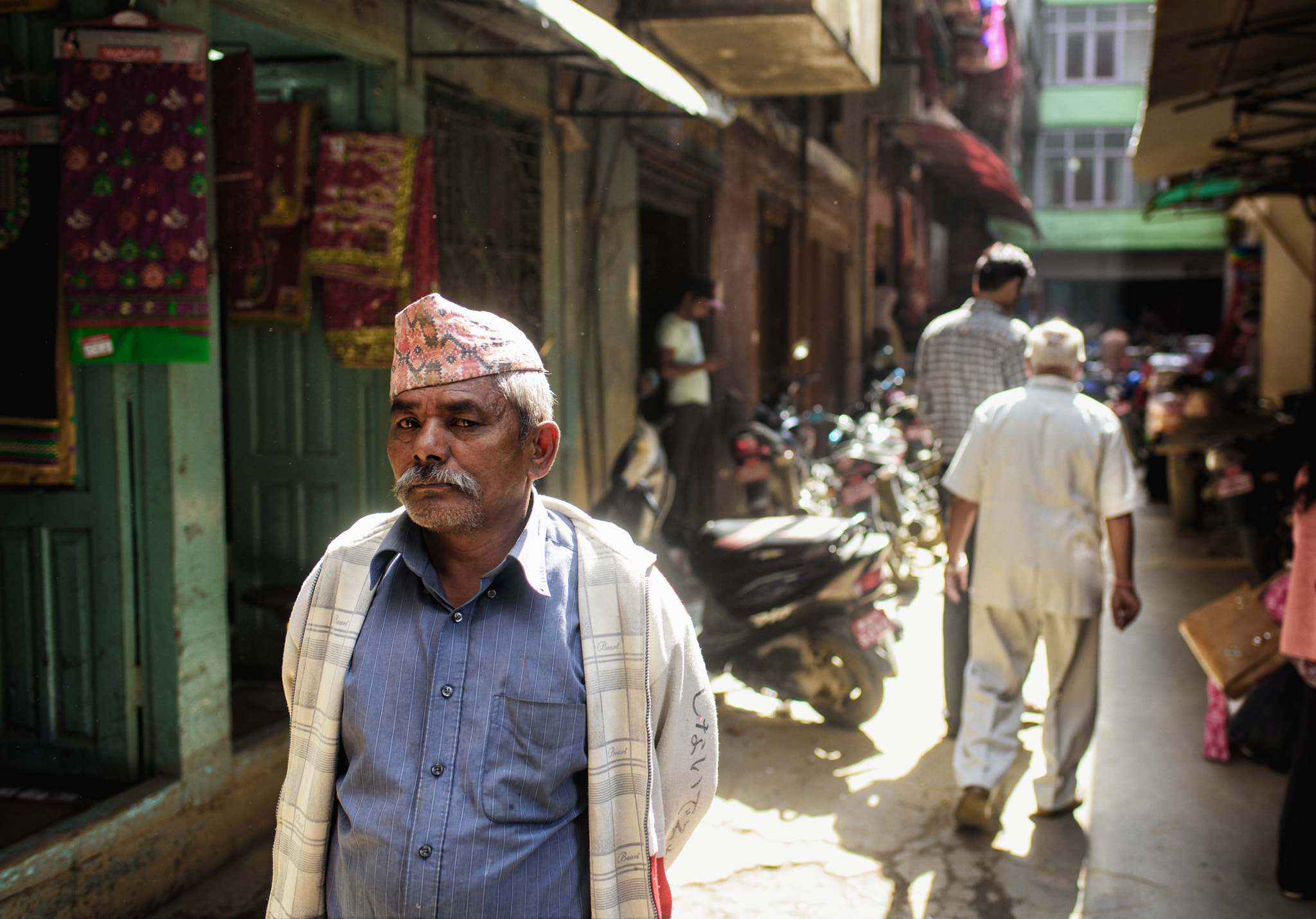 Nikon AF-S Nikkor 35mm F1.8G ED sample photo. Kathmandu street . photography