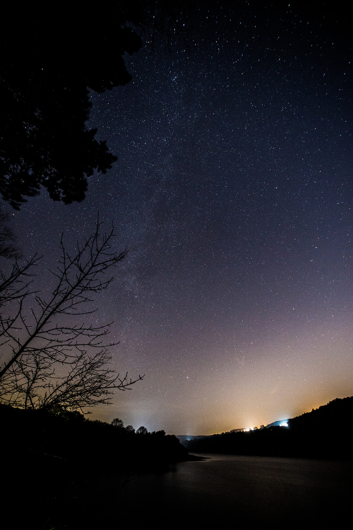 Canon EOS 6D sample photo. Milky way over the reservoir. photography
