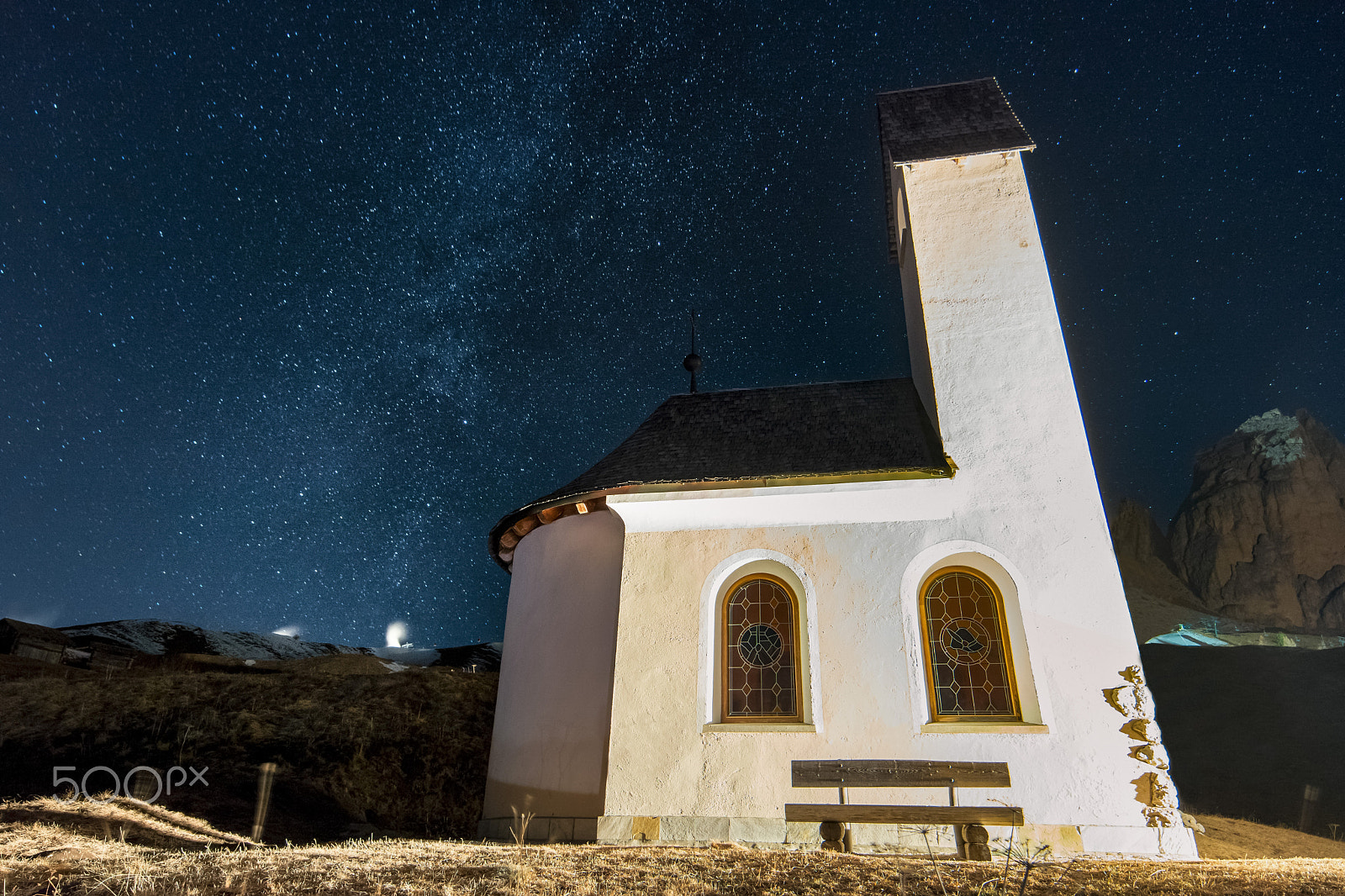 Samyang 14mm F2.8 ED AS IF UMC sample photo. Chapel passo gardena photography