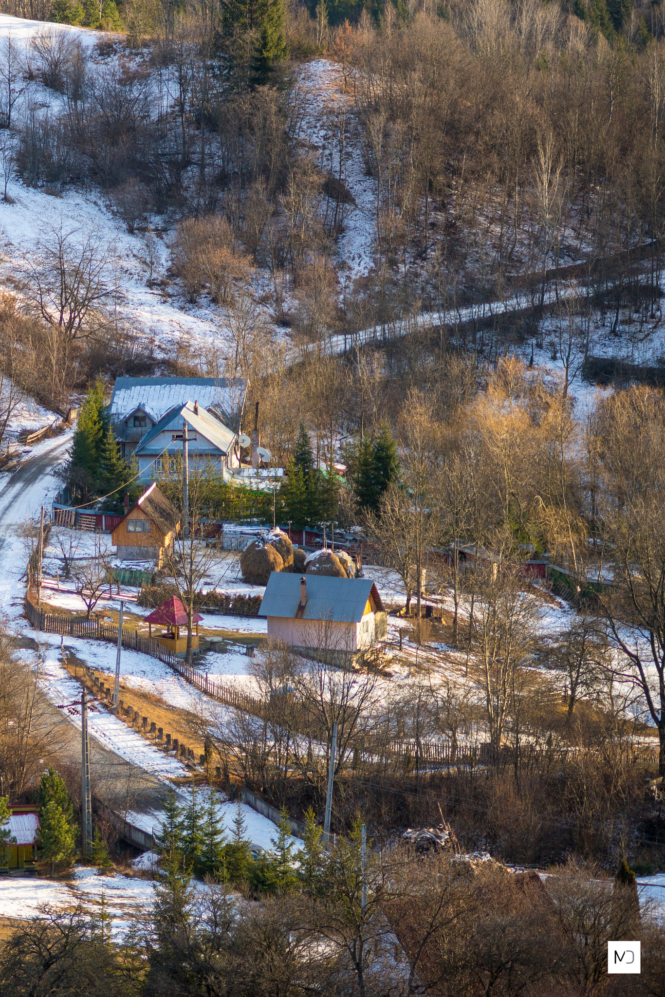 Sony a99 II + Minolta AF 70-210mm F4 Macro sample photo. Houses on hills photography