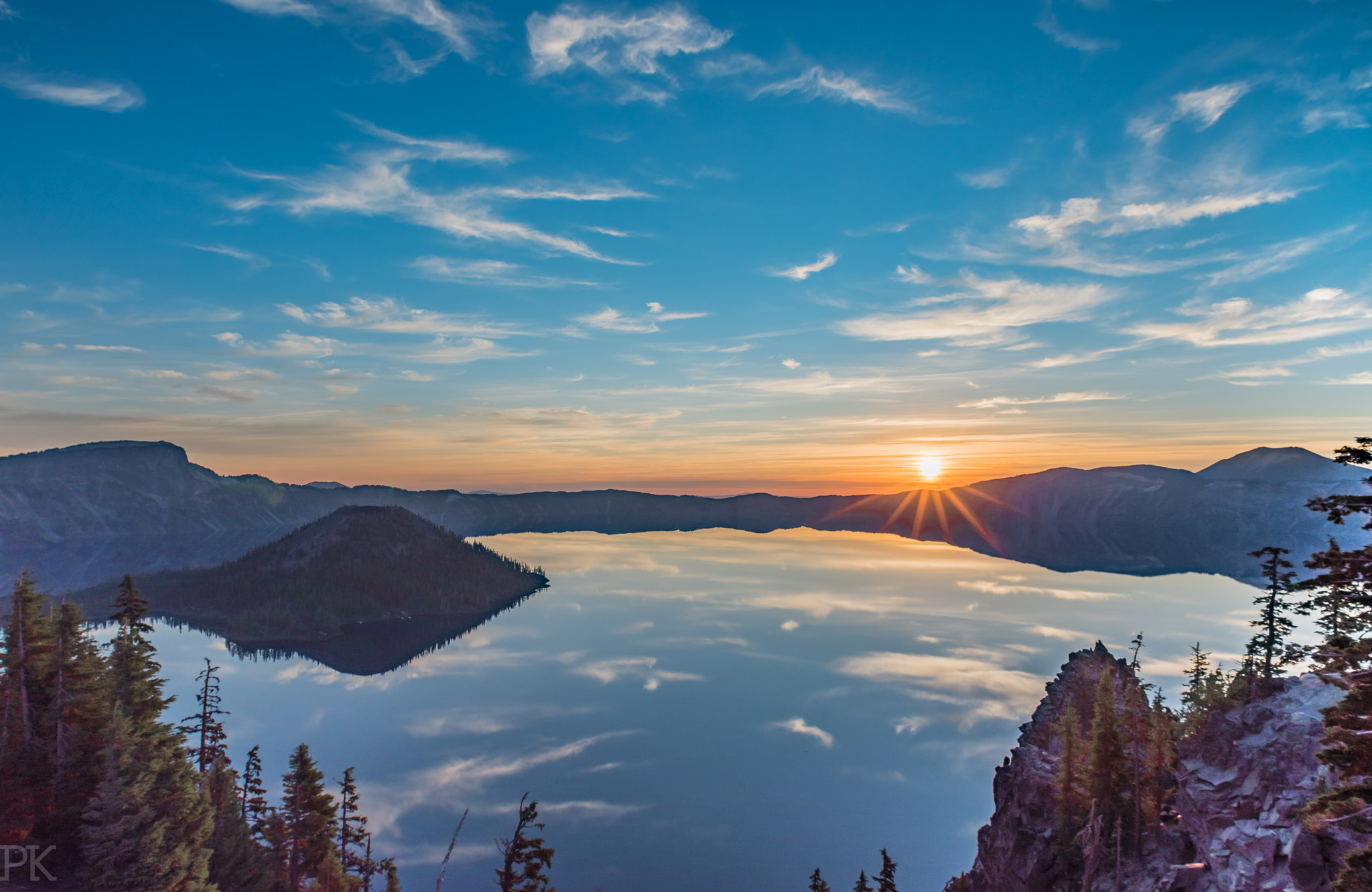 Nikon D810 sample photo. Crater lake sunrise photography