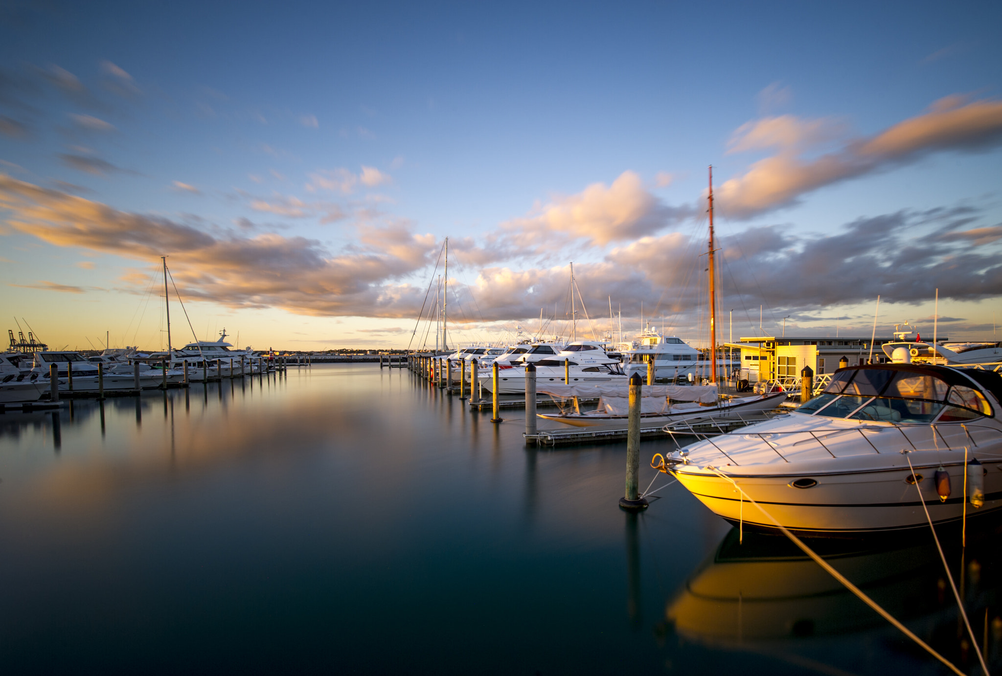 Nikon D3S sample photo. Boats in sunset photography