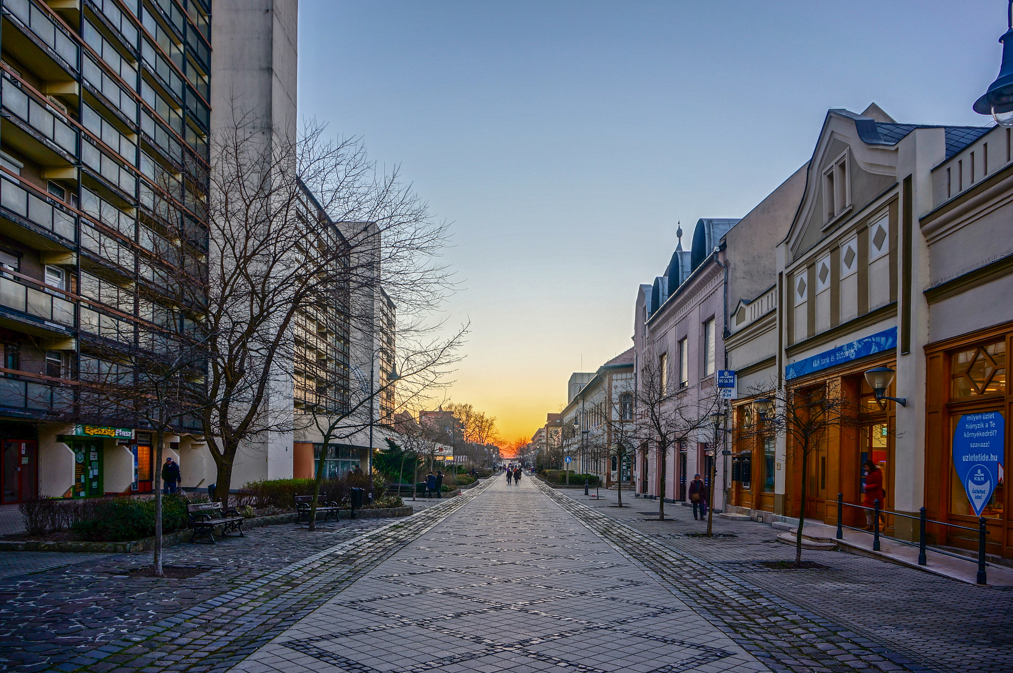 Sony Alpha NEX-5N sample photo. Sunset on the street  photography