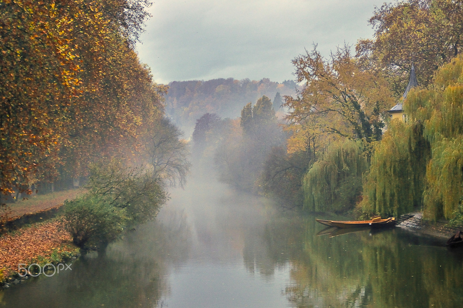 Nikon D300 sample photo. Neckar in tübingen photography