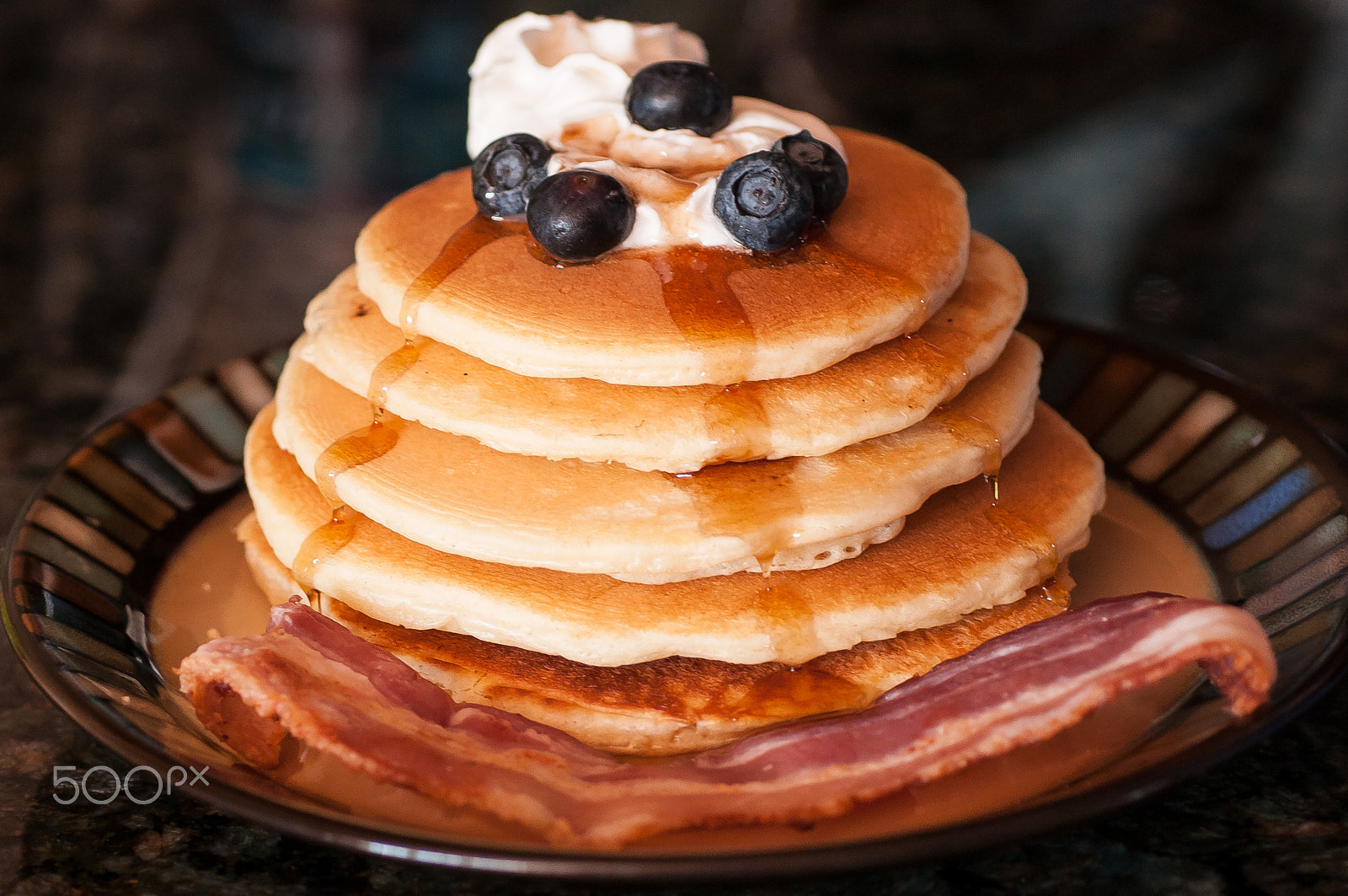 Nikon D300S + Nikon AF Micro-Nikkor 60mm F2.8D sample photo. Stack of pancakes photography