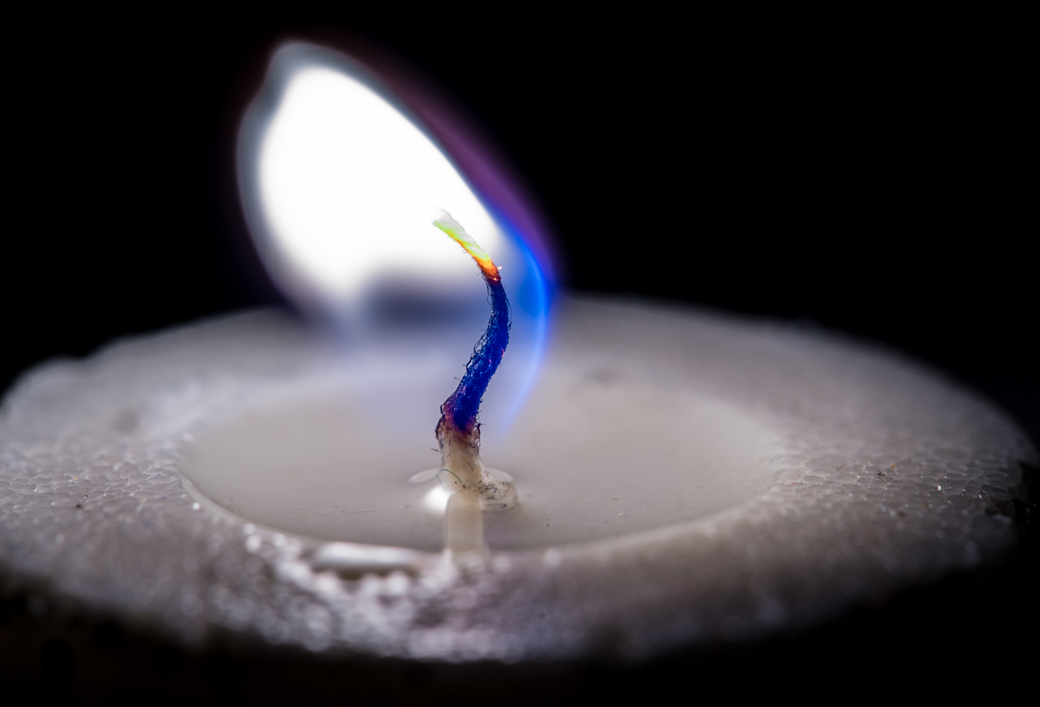 Sigma 150mm F2.8 EX DG Macro HSM sample photo. Candle flame photography