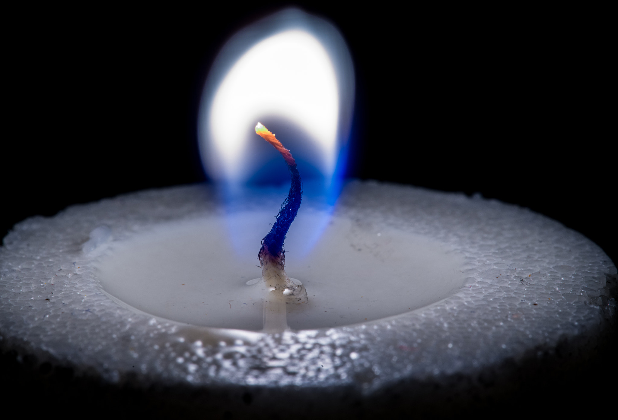 Sigma 150mm F2.8 EX DG Macro HSM sample photo. Candle flame photography