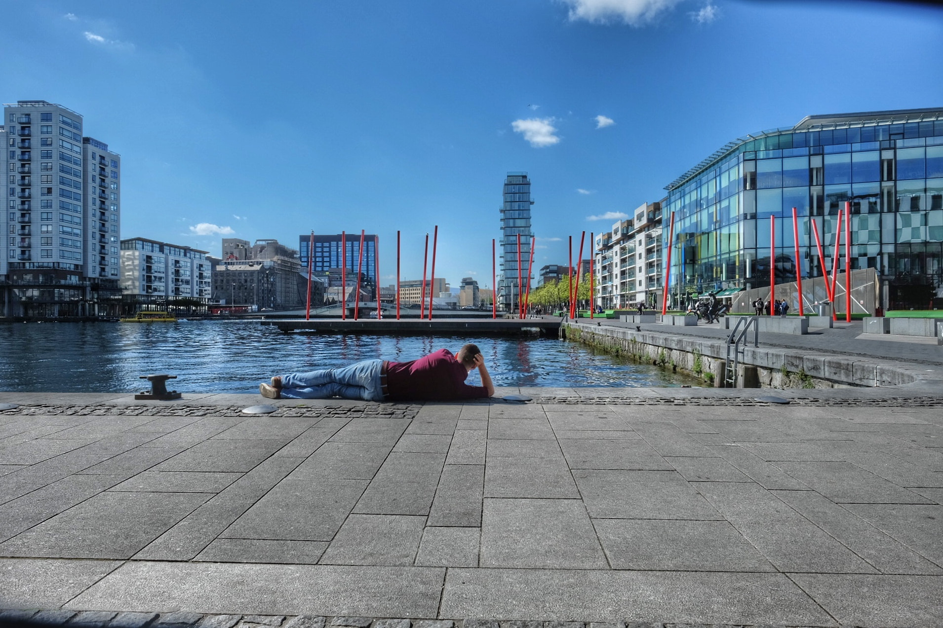 Fujifilm X-E2 + Fujifilm XF 14mm F2.8 R sample photo. Dublin - docks photography