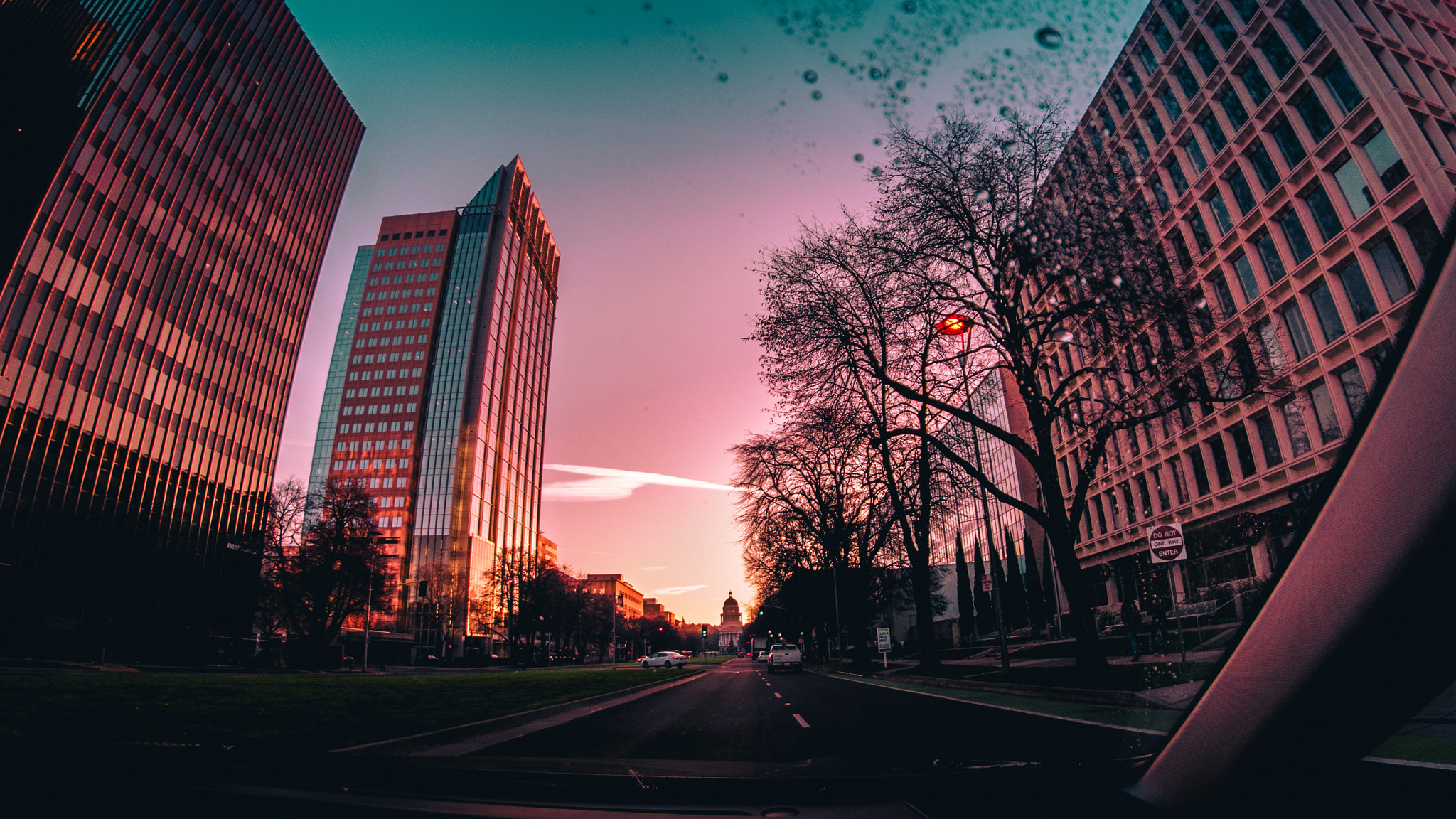 Nikon D3300 + Samyang 8mm F3.5 Aspherical IF MC Fisheye sample photo. Sacramento sunrise photography