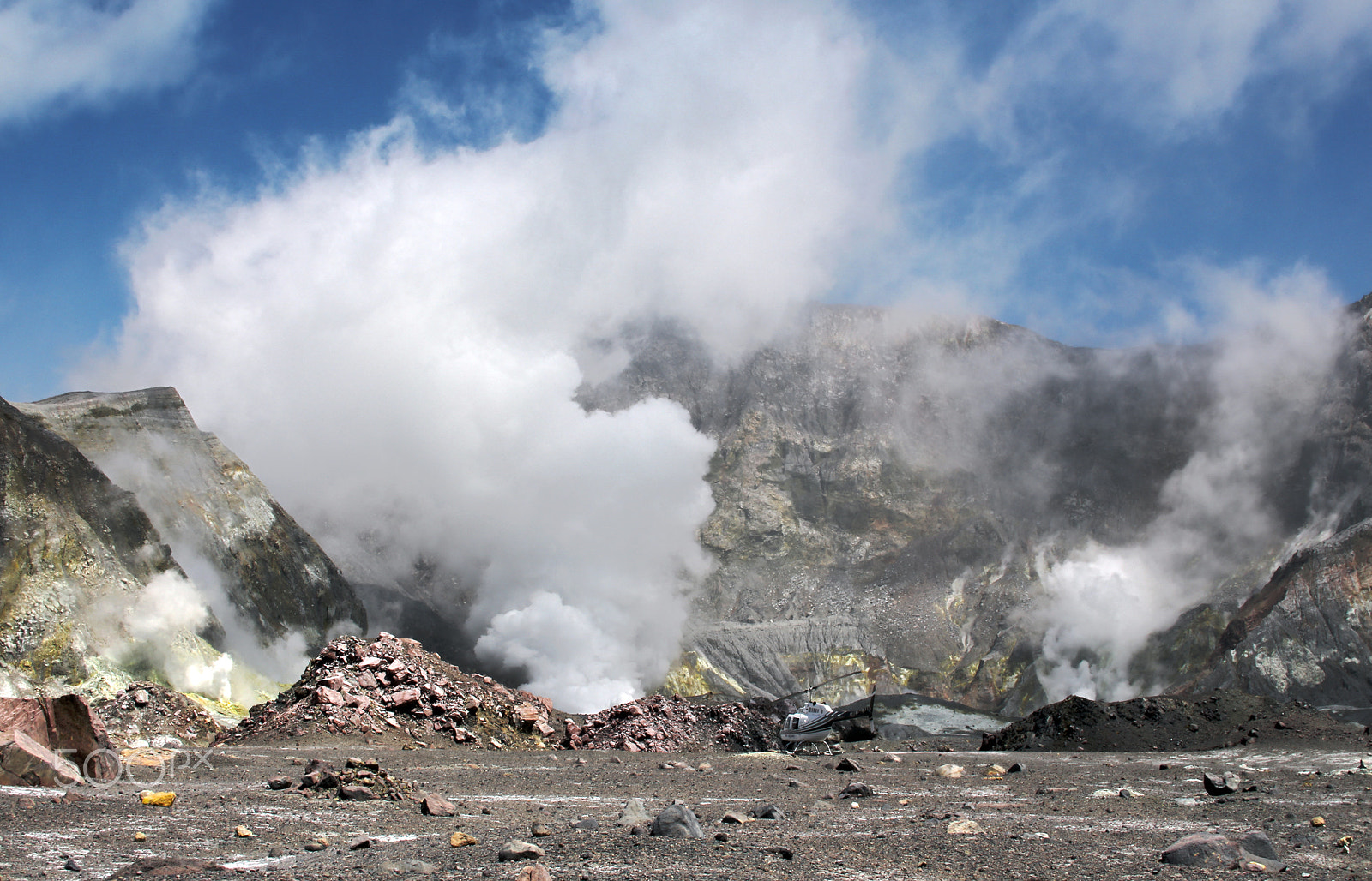 Sigma 30mm F1.4 EX DC HSM sample photo. Helicopter on crater floor photography