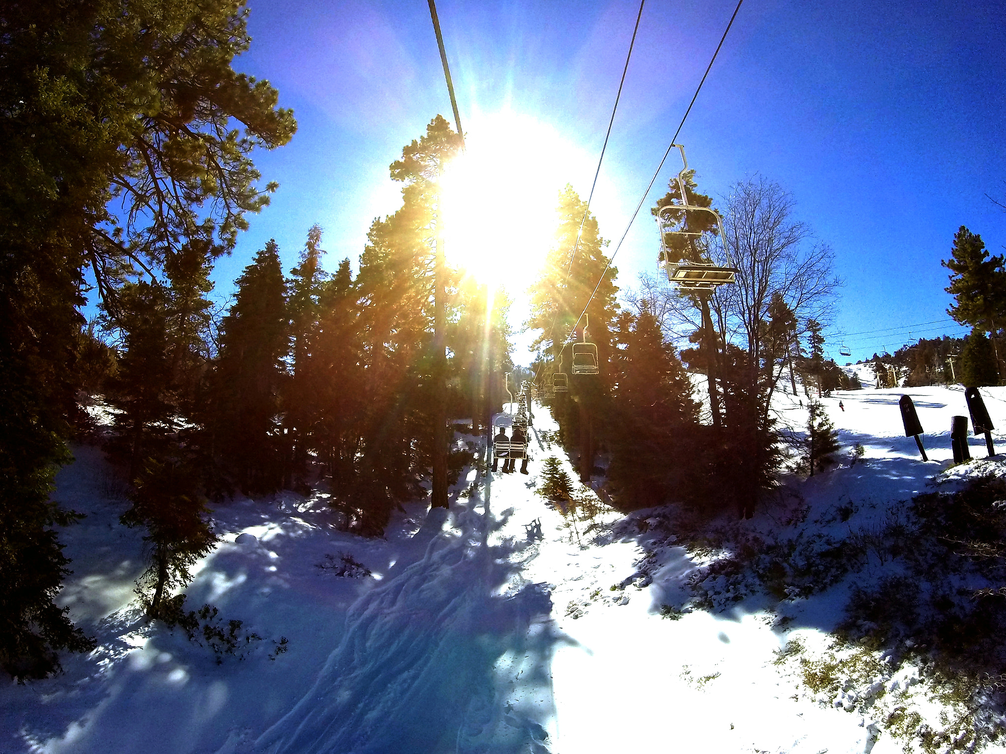 GoPro HERO sample photo. Ski lift photography