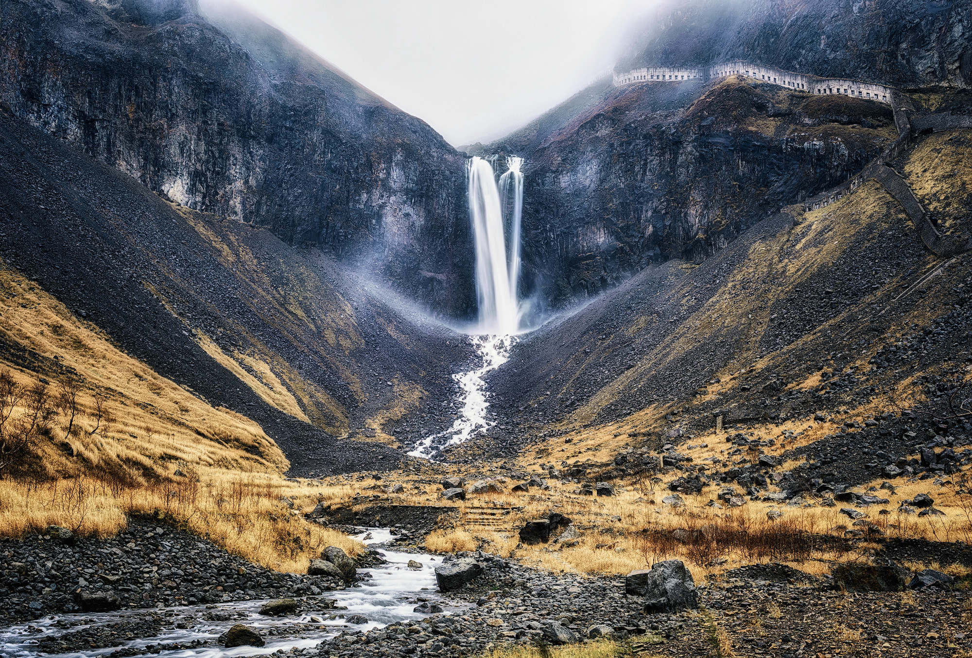 Nikon AF Nikkor 50mm F1.8D sample photo. Changbai mountain falls photography