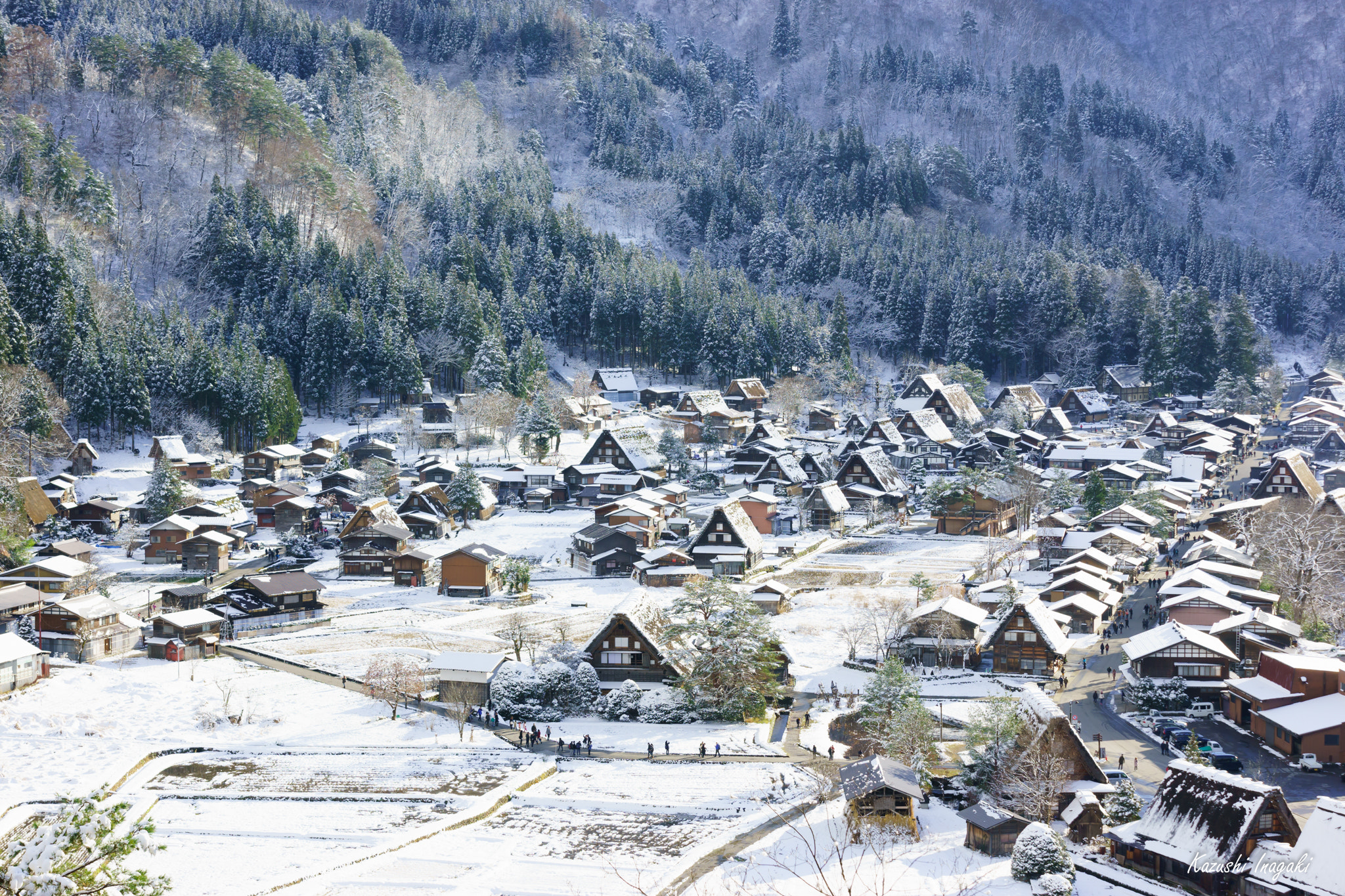 Sony a99 II sample photo. Snow scene of shirakawago photography