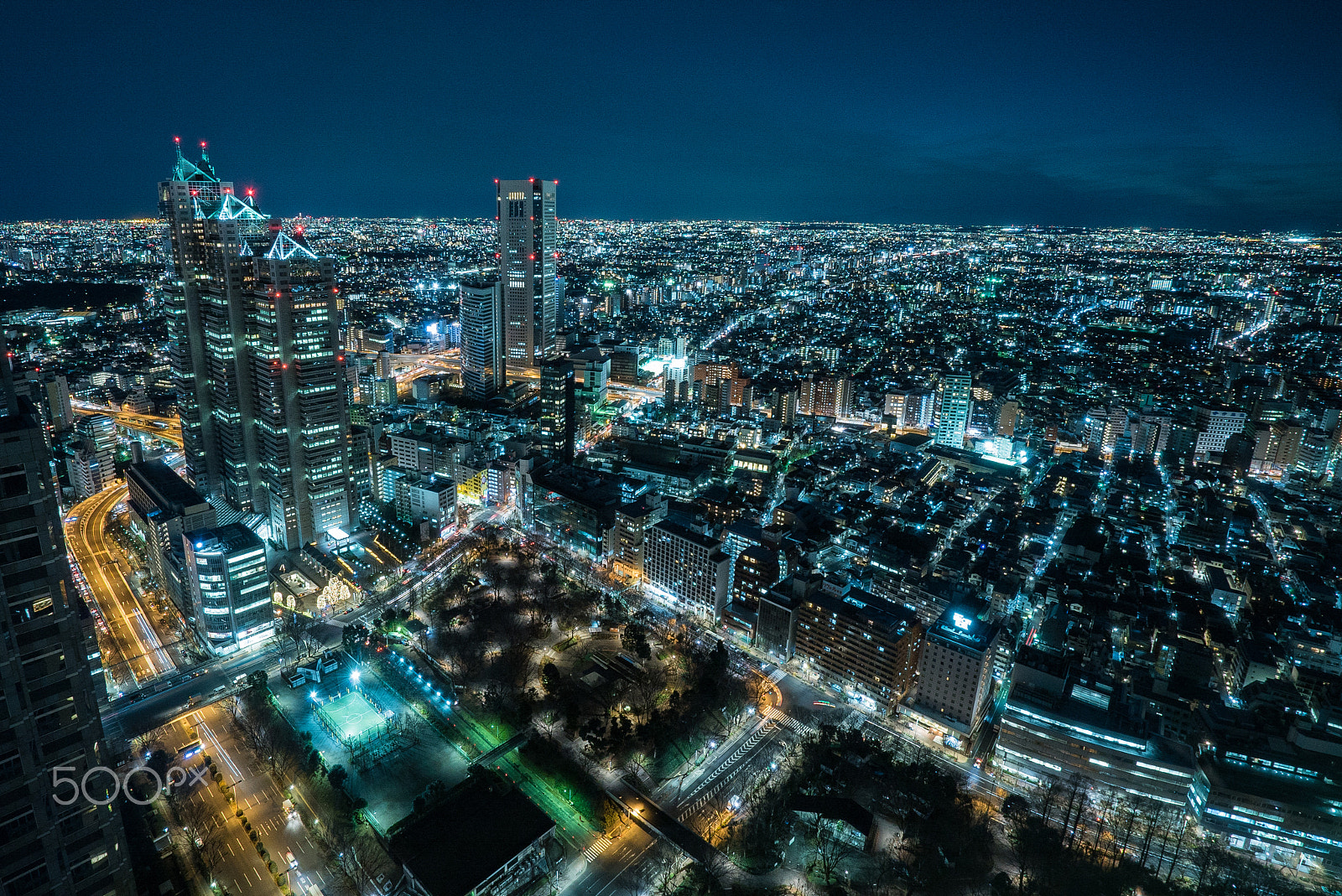 Sony a7S + Sony Vario-Tessar T* FE 16-35mm F4 ZA OSS sample photo. Shinjuku night view photography
