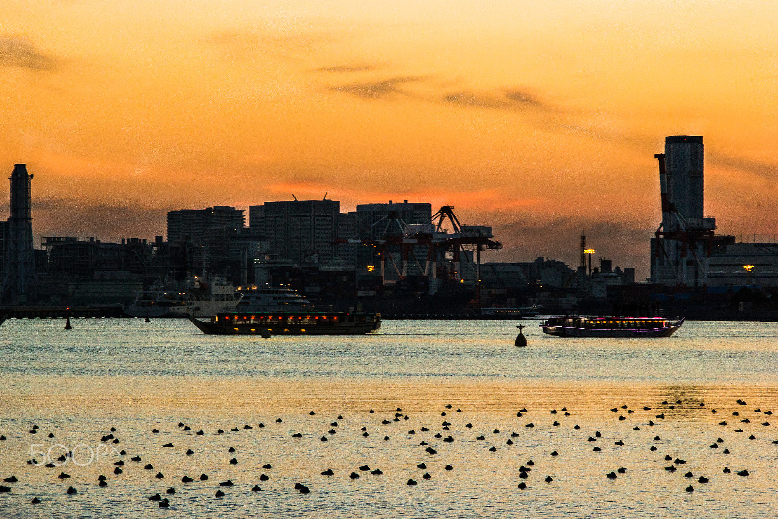 Sigma 18-250mm F3.5-6.3 DC OS HSM sample photo. Odaiba's sunset photography
