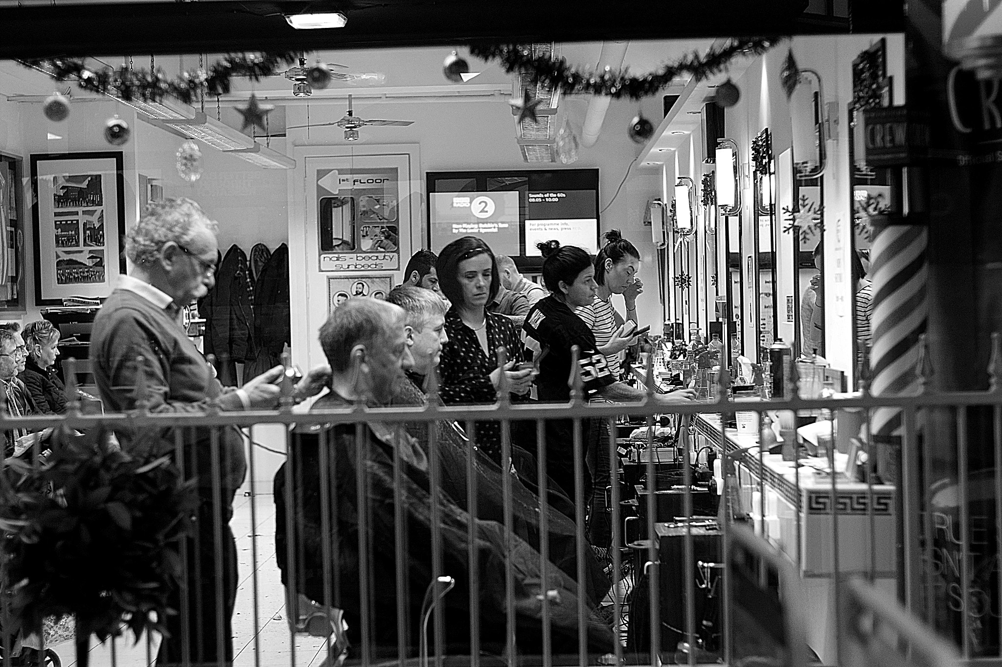 Sony SLT-A58 + Minolta AF 50mm F1.7 sample photo. Xmas trim bw photography