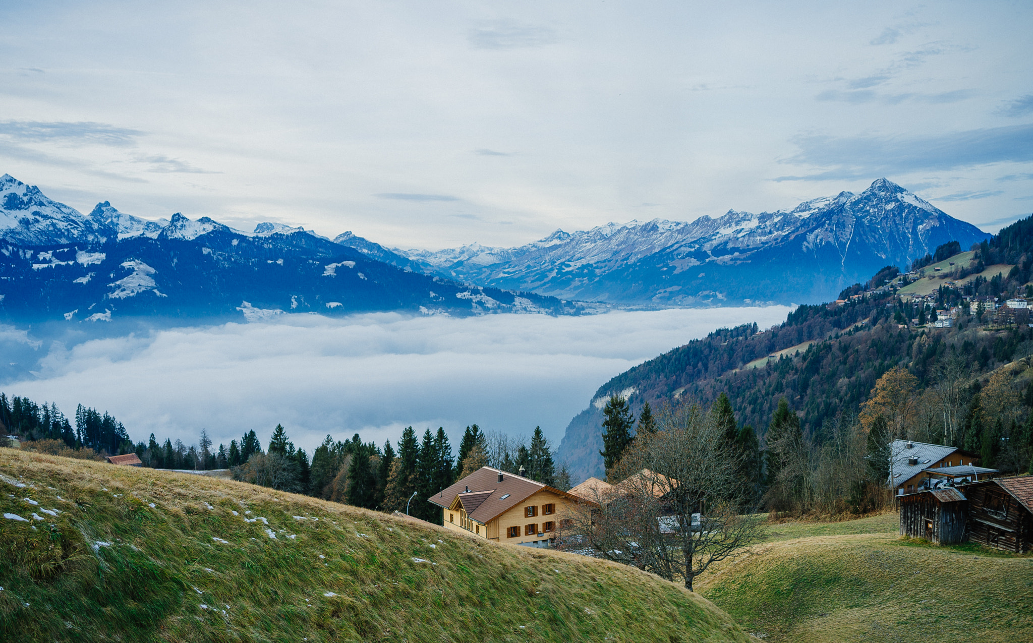 Pentax 645D sample photo. Winter interlaken photography