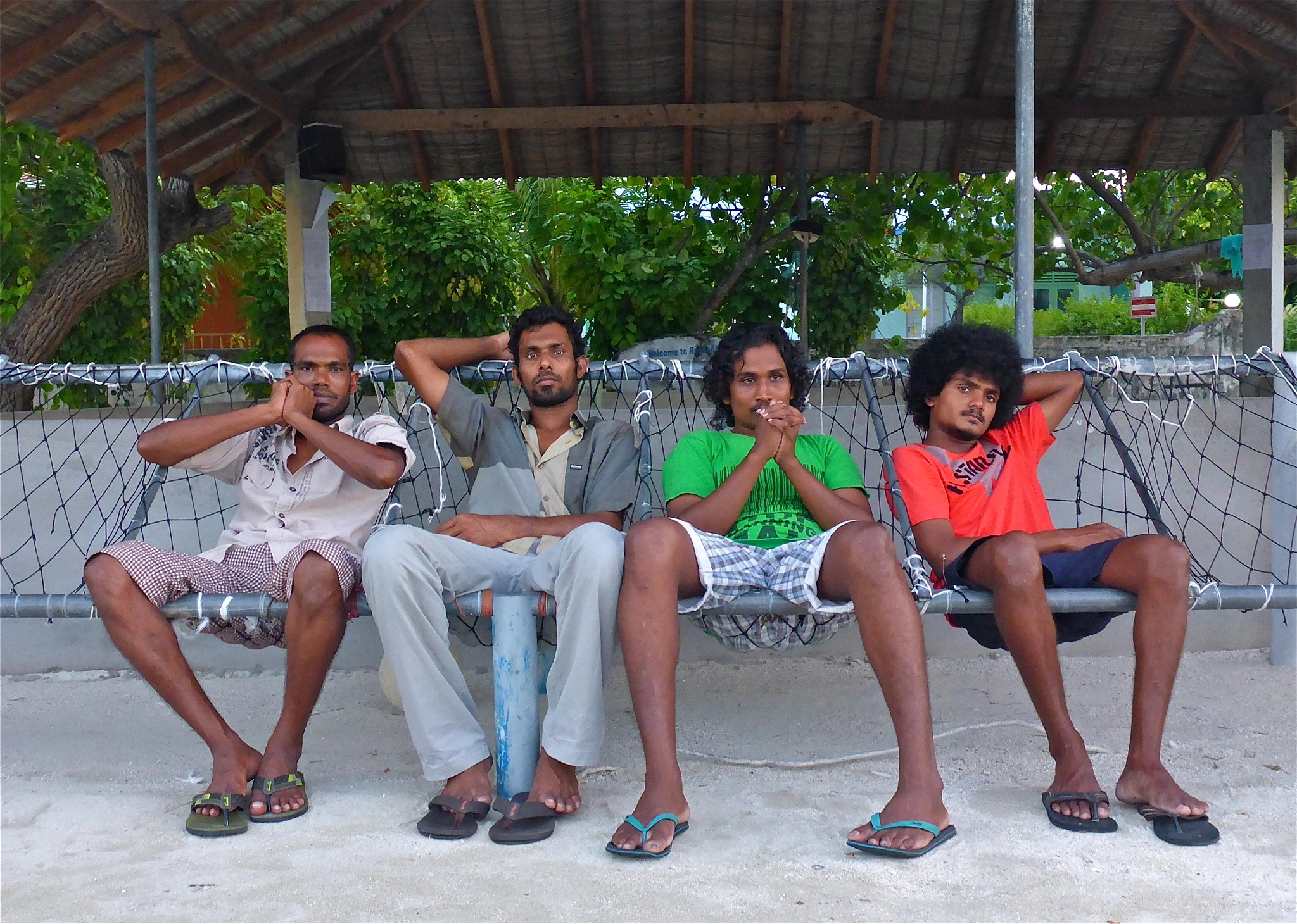 Panasonic Lumix DMC-TS5 (Lumix DMC-FT5) sample photo. Maldives 07 (local island) boys in the evening photography