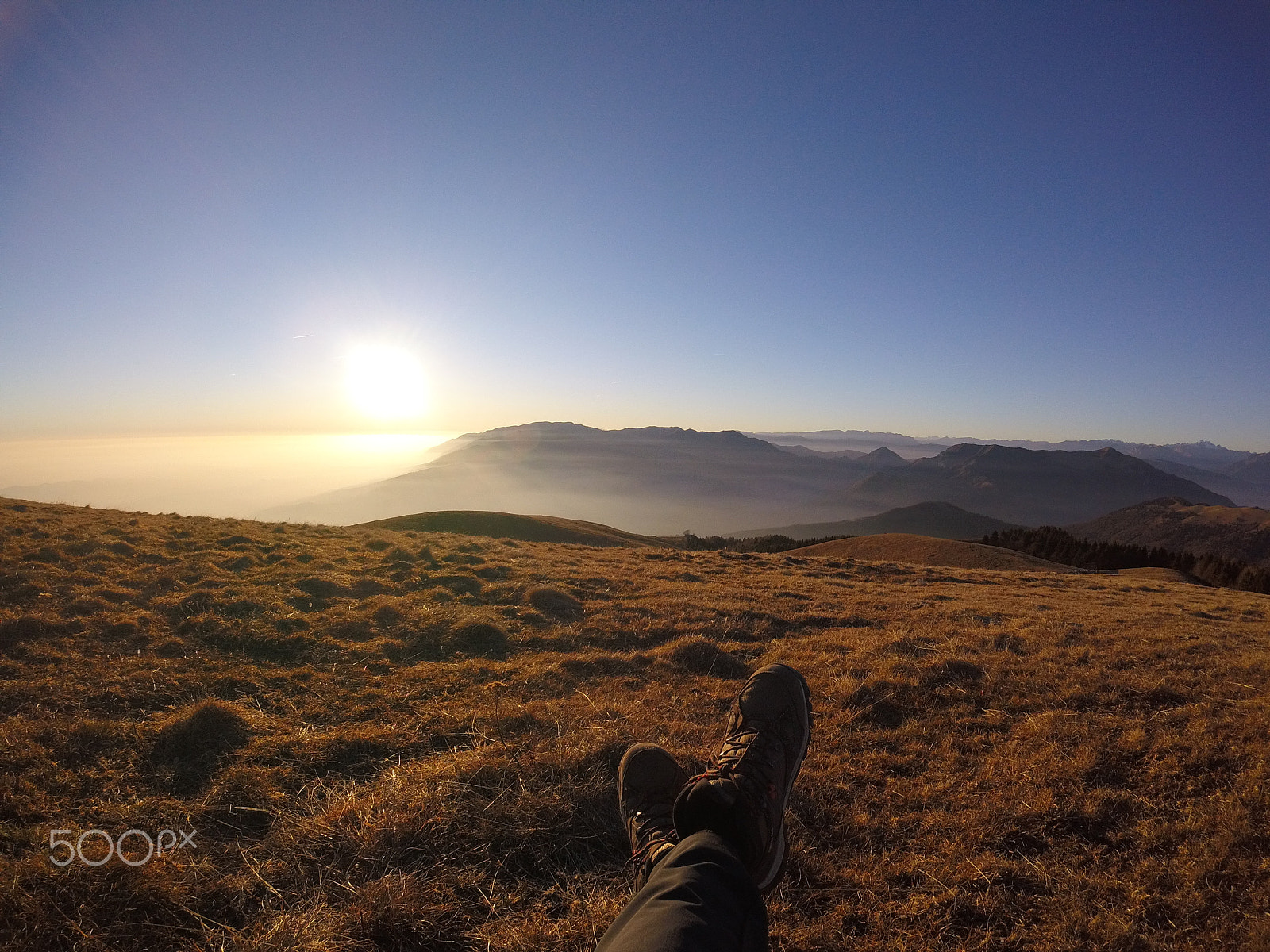 GoPro HERO5 Session sample photo. Sunset from mountain orsere photography