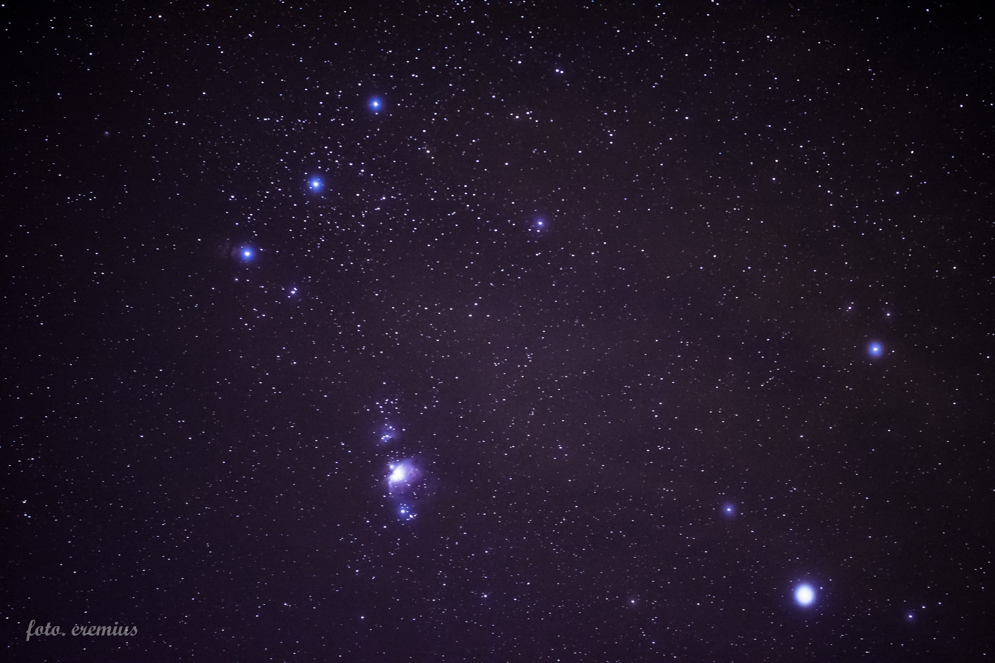 Sigma 50-100mm F1.8 DC HSM Art sample photo. Orion's belt and sword photography