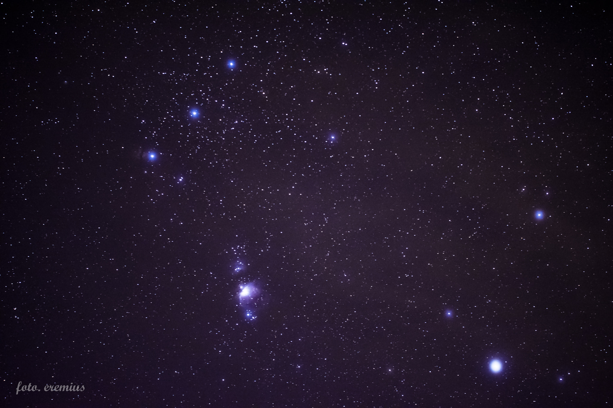 Nikon D7100 + Sigma 50-100mm F1.8 DC HSM Art sample photo. Orion's belt and sword photography