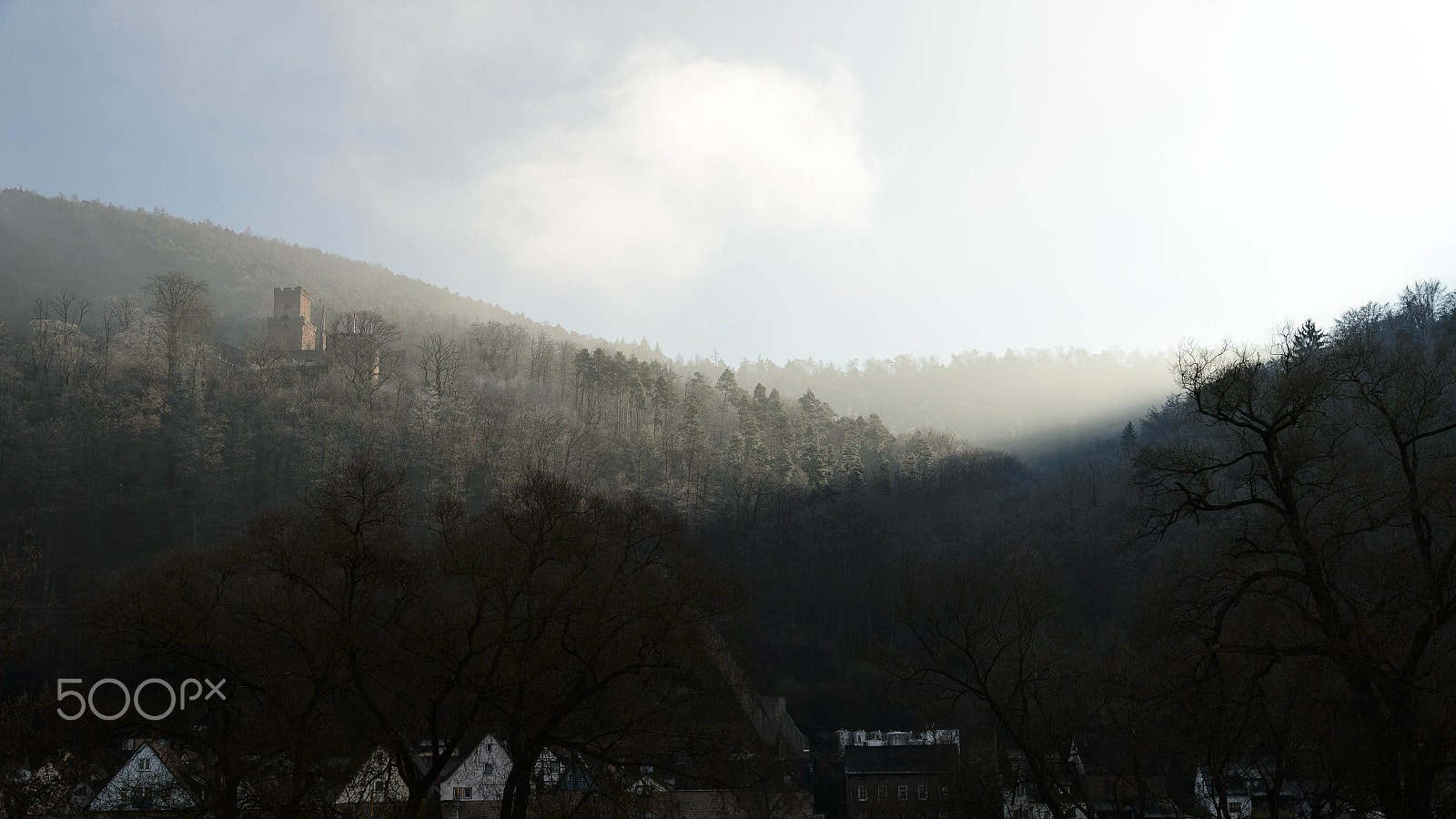 Nikon D4 sample photo. Castle in the clouds photography