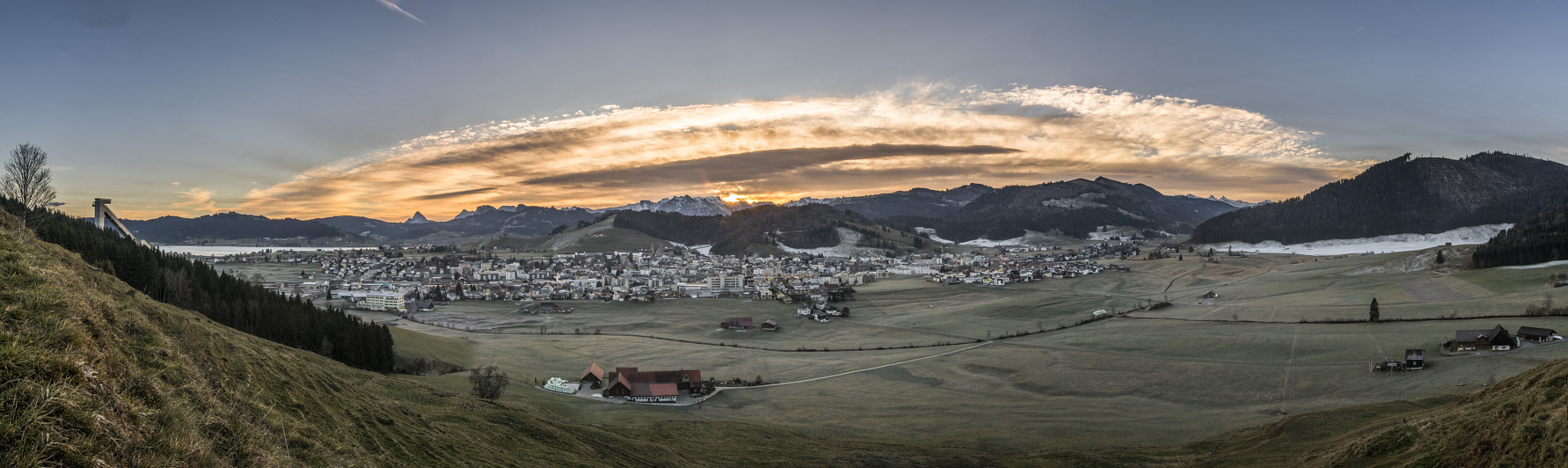 Sony a7R II + Sony DT 50mm F1.8 SAM sample photo. Sunrise einsiedeln photography