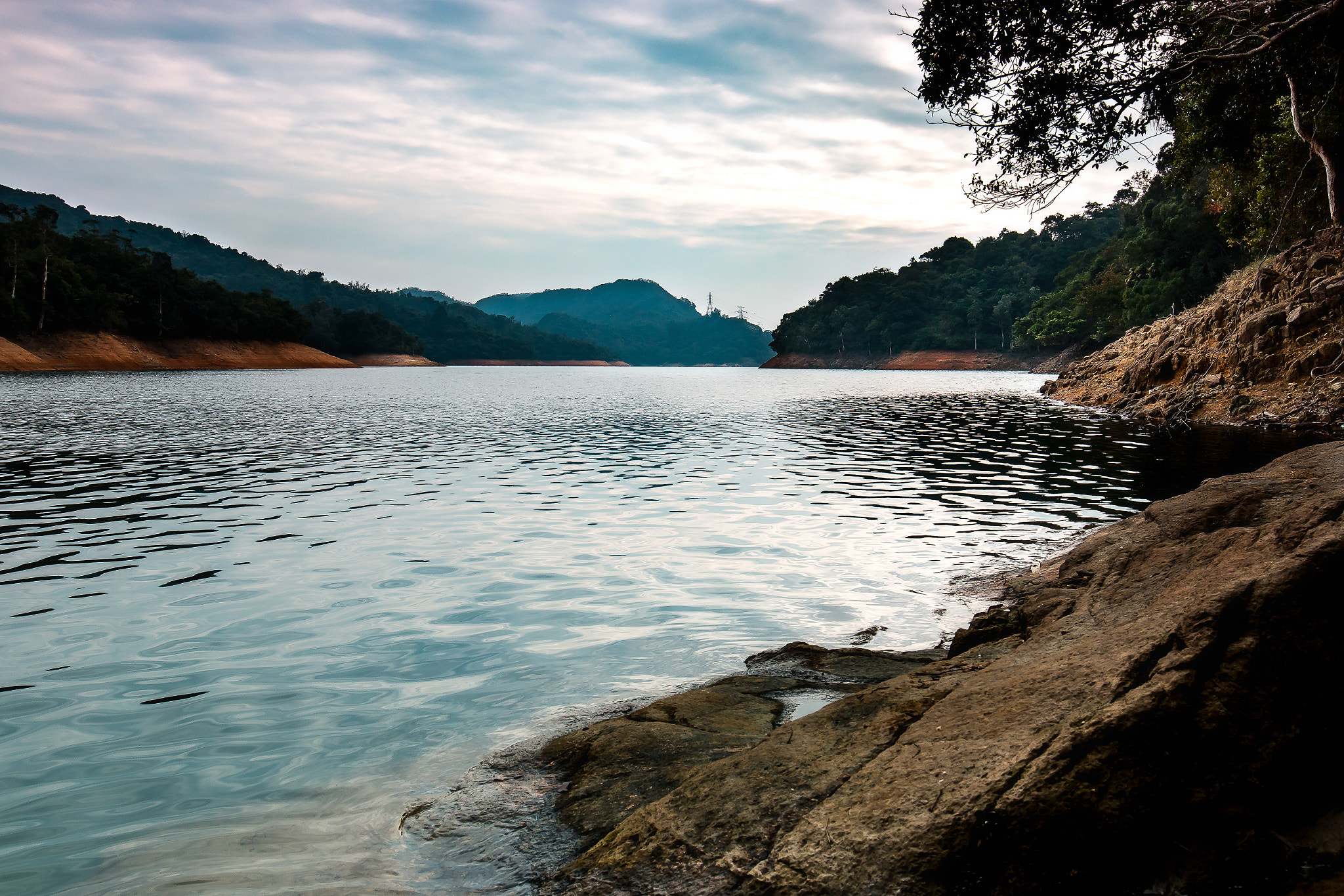 Canon EF 16-35mm F4L IS USM sample photo. Shing mun country park reserovir photography