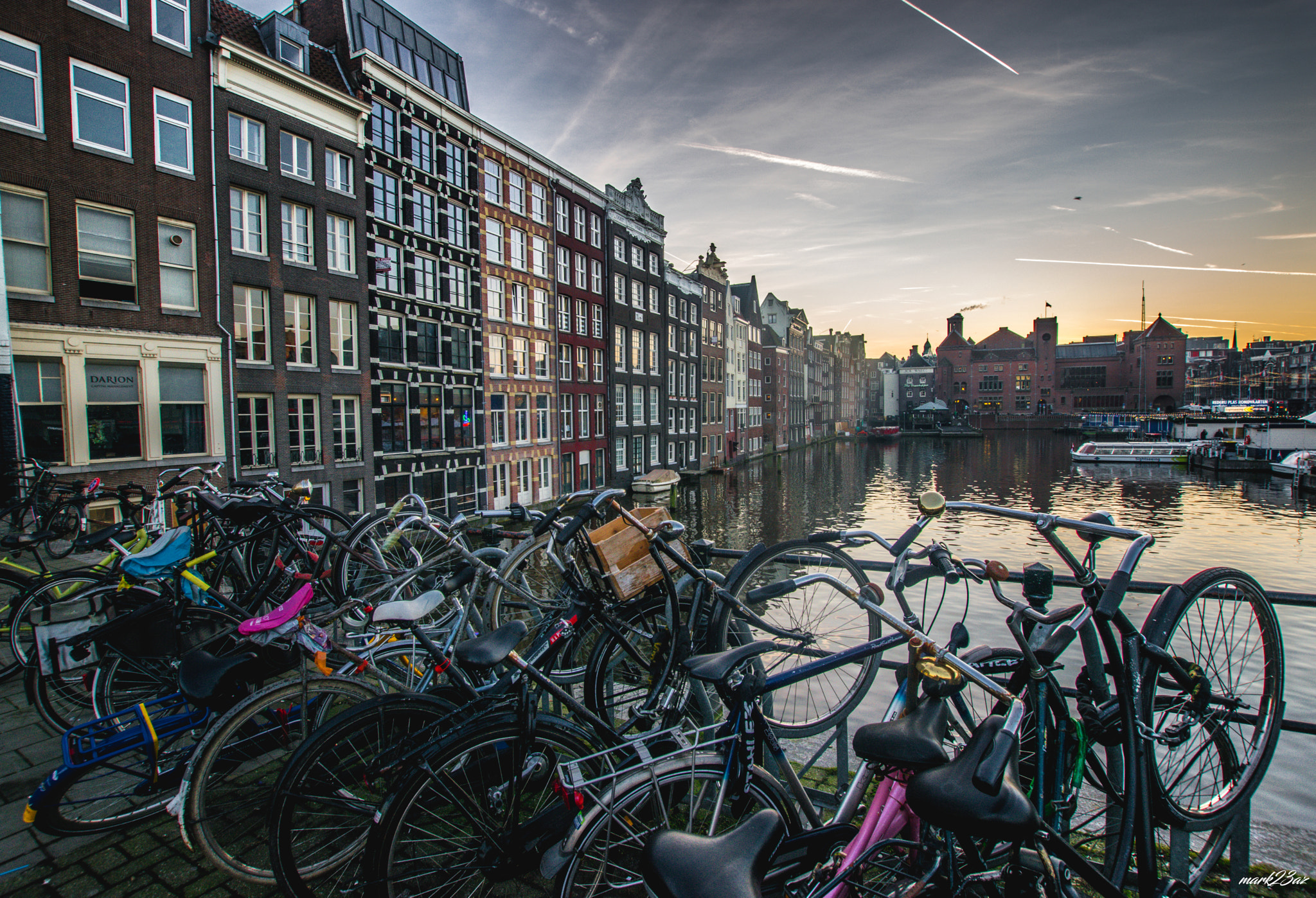 Nikon D3300 + Sigma 10-20mm F3.5 EX DC HSM sample photo. Sunset amsterdam photography
