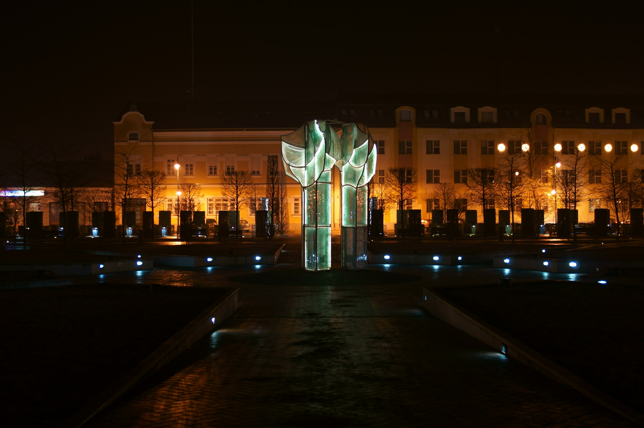 Sony SLT-A58 sample photo. Orosháza main square photography