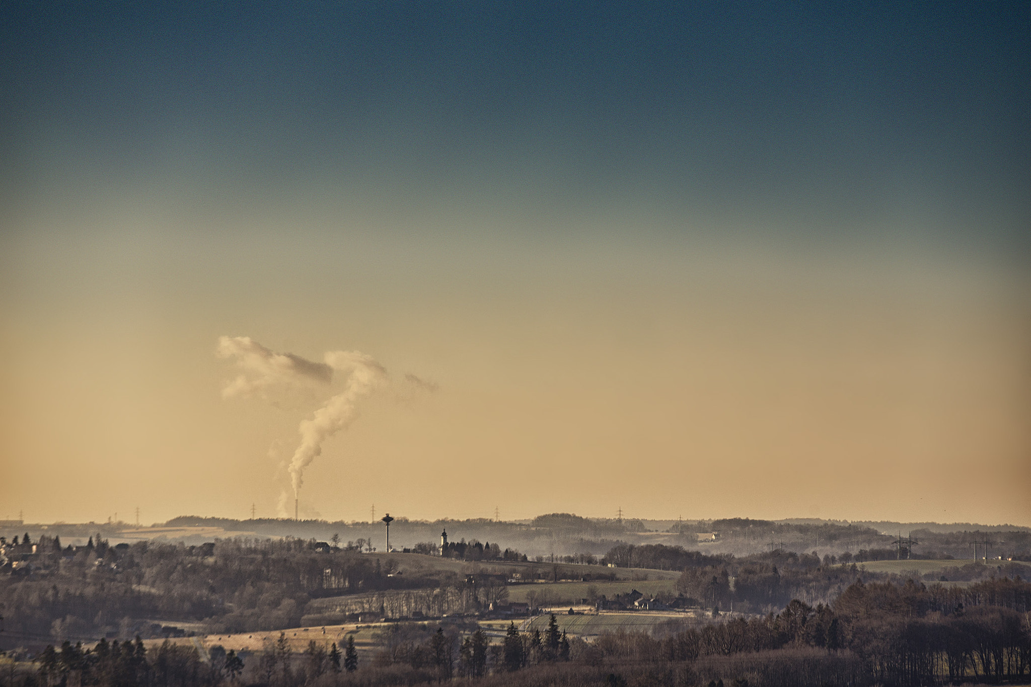 Canon EOS 6D + Sigma 70-200mm F2.8 EX DG OS HSM sample photo. Clouds factory photography