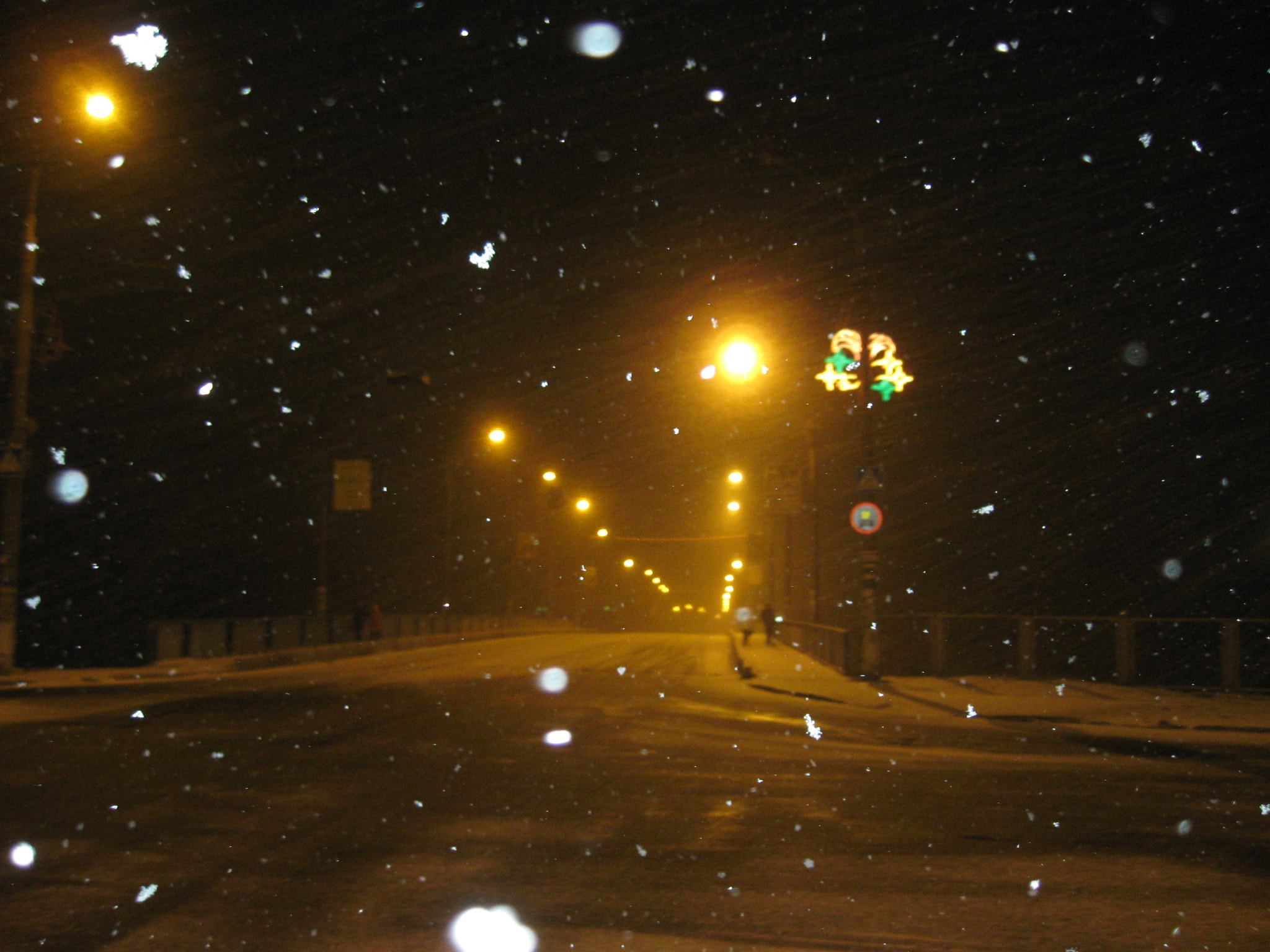 Canon PowerShot A580 sample photo. Ночной снег. photography