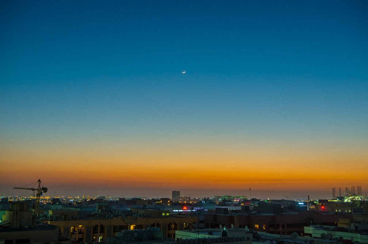Nikon D5100 + Sigma 18-35mm F1.8 DC HSM Art sample photo. The last sunset and last moon rise of 2016. photography
